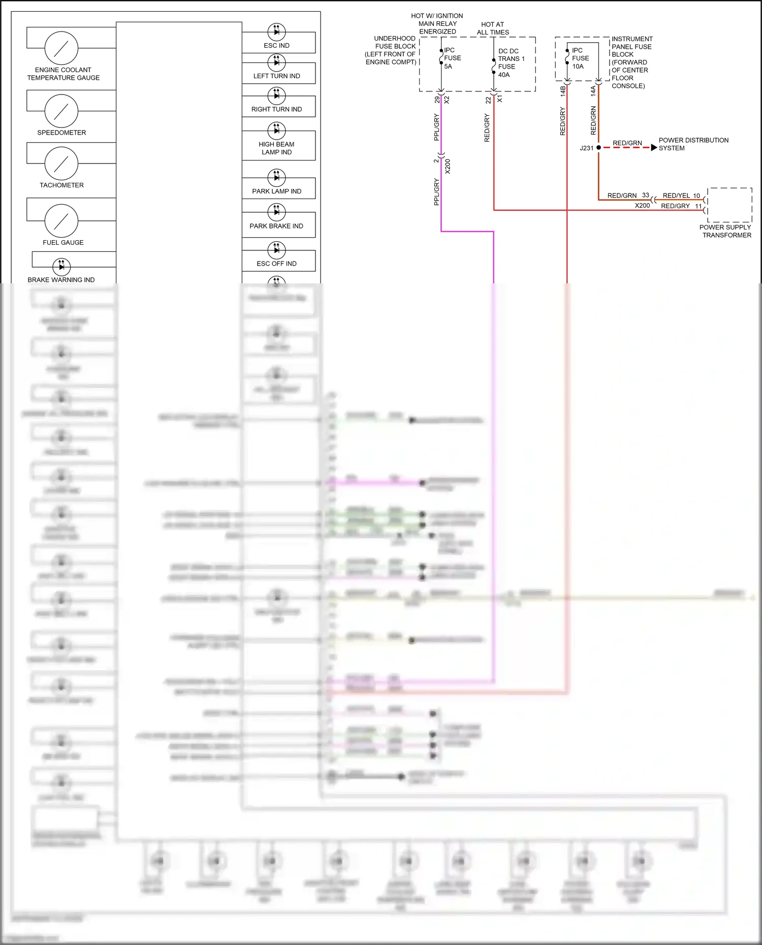 Cadillac XT5 I (2016-2019) most ctrl wiring diagram  (1 of 3)