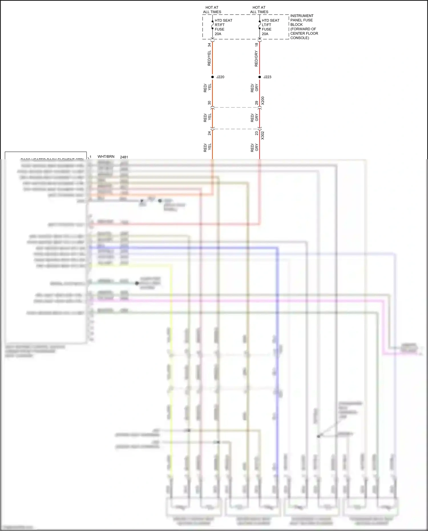 Cadillac XT5 I (2016-2019) pass heated back element ctrl wiring diagram  (1 of 1)