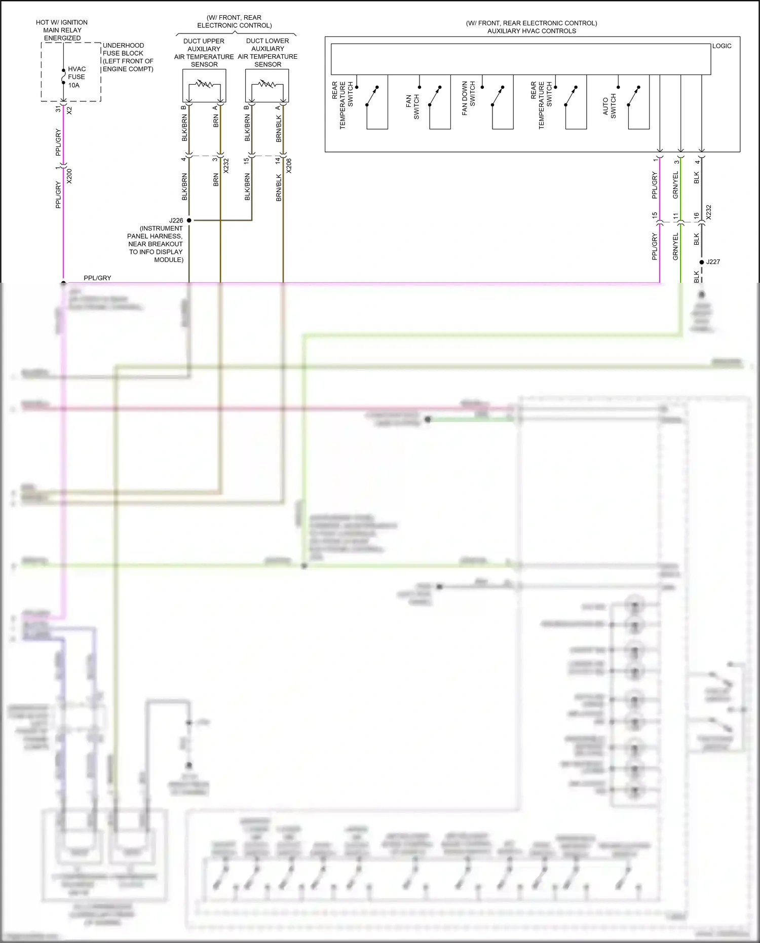 Cadillac XT5 I (2016-2019) recirculation switch wiring diagram  (1 of 1)