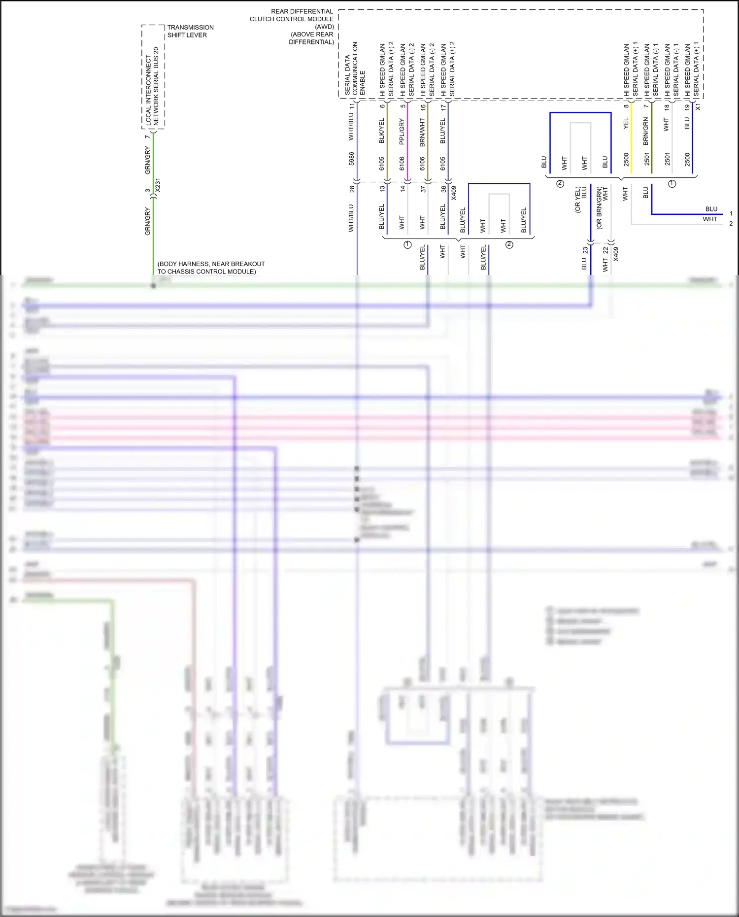 Cadillac XT5 I (2016-2019) sensor control 1 wiring diagram  (2 of 2)