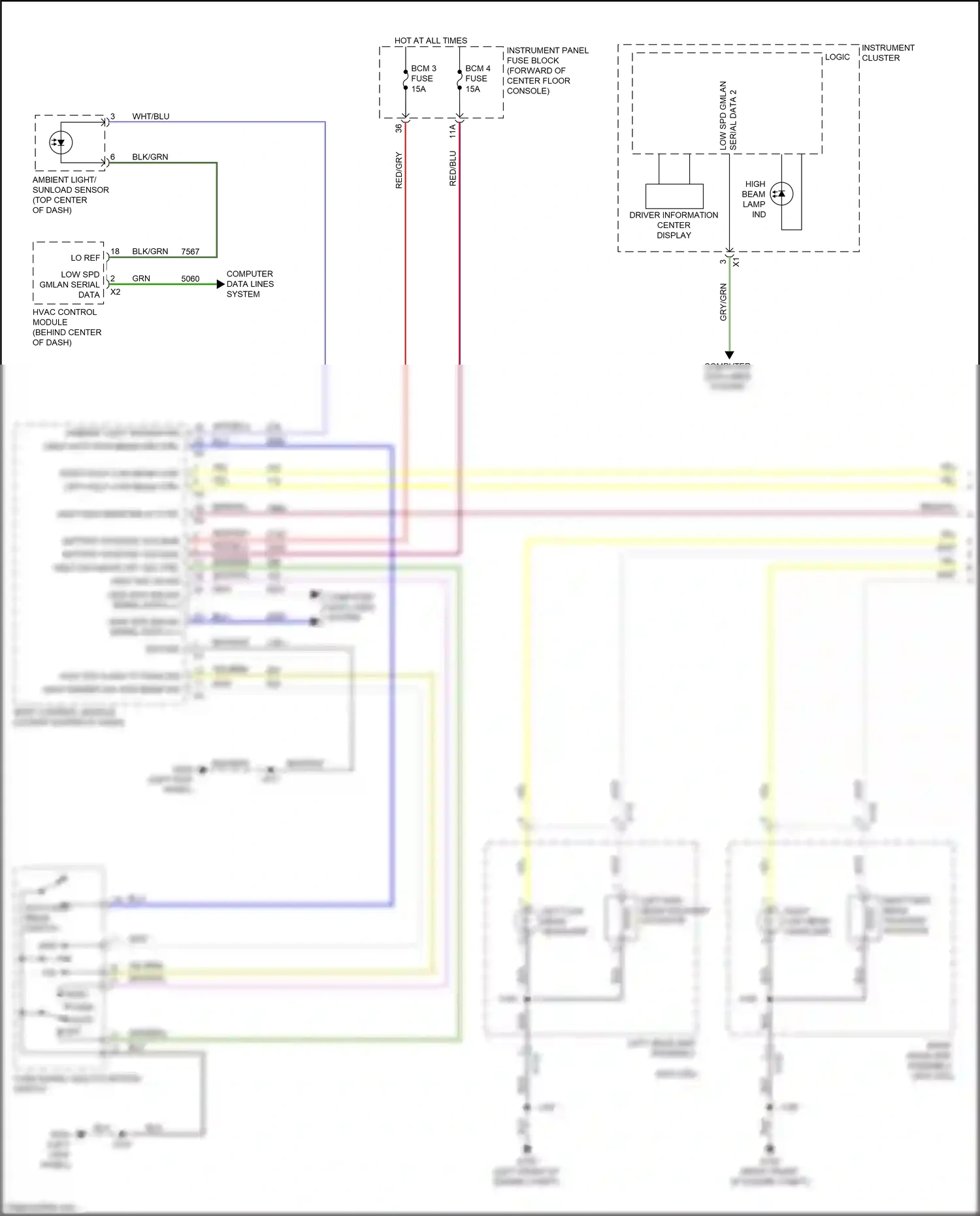 Cadillac XT5 I (2016-2019) serial data 2 wiring diagram  (8 of 9)