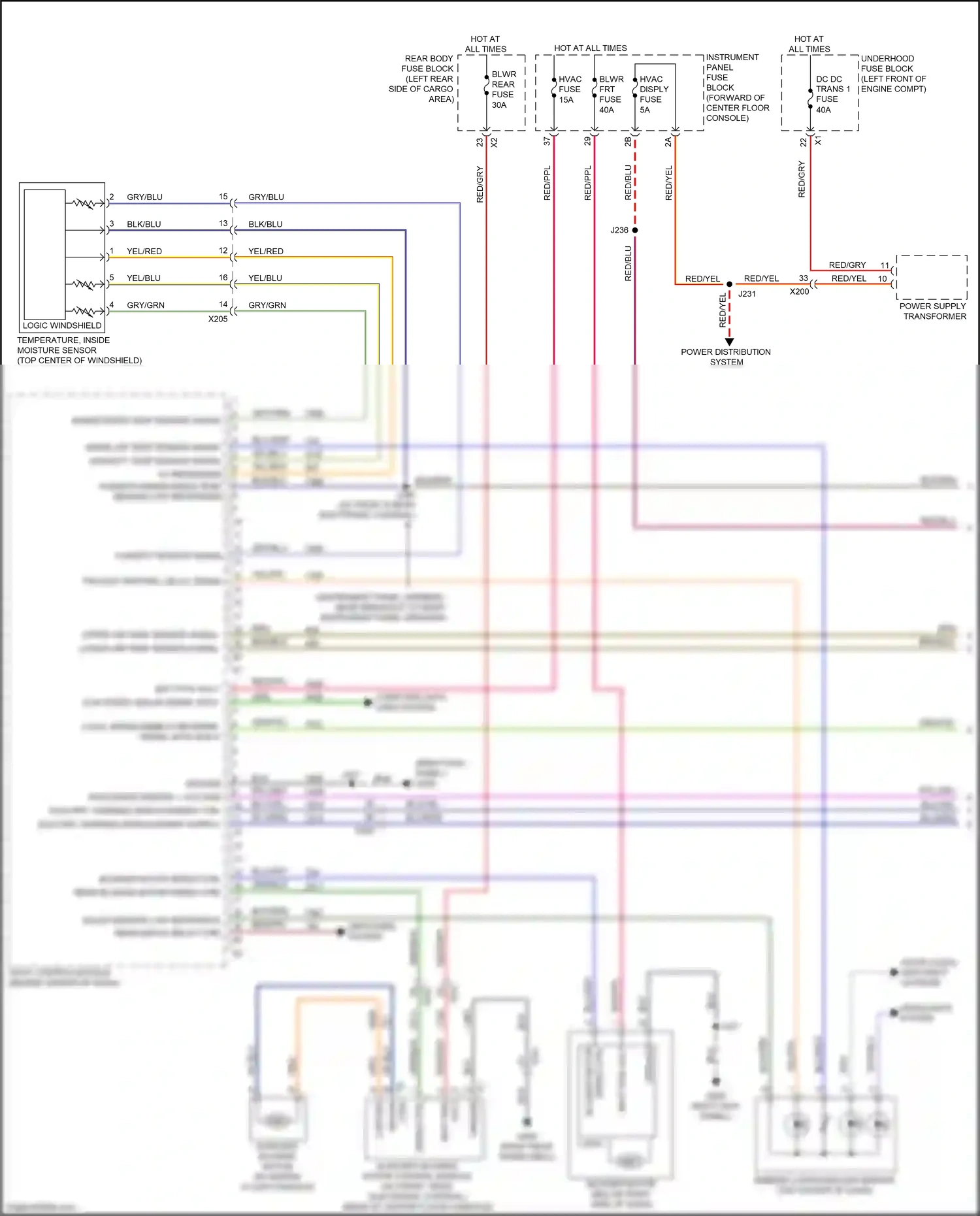 Cadillac XT5 I (2016-2019) solar sensor low reference wiring diagram  (1 of 1)