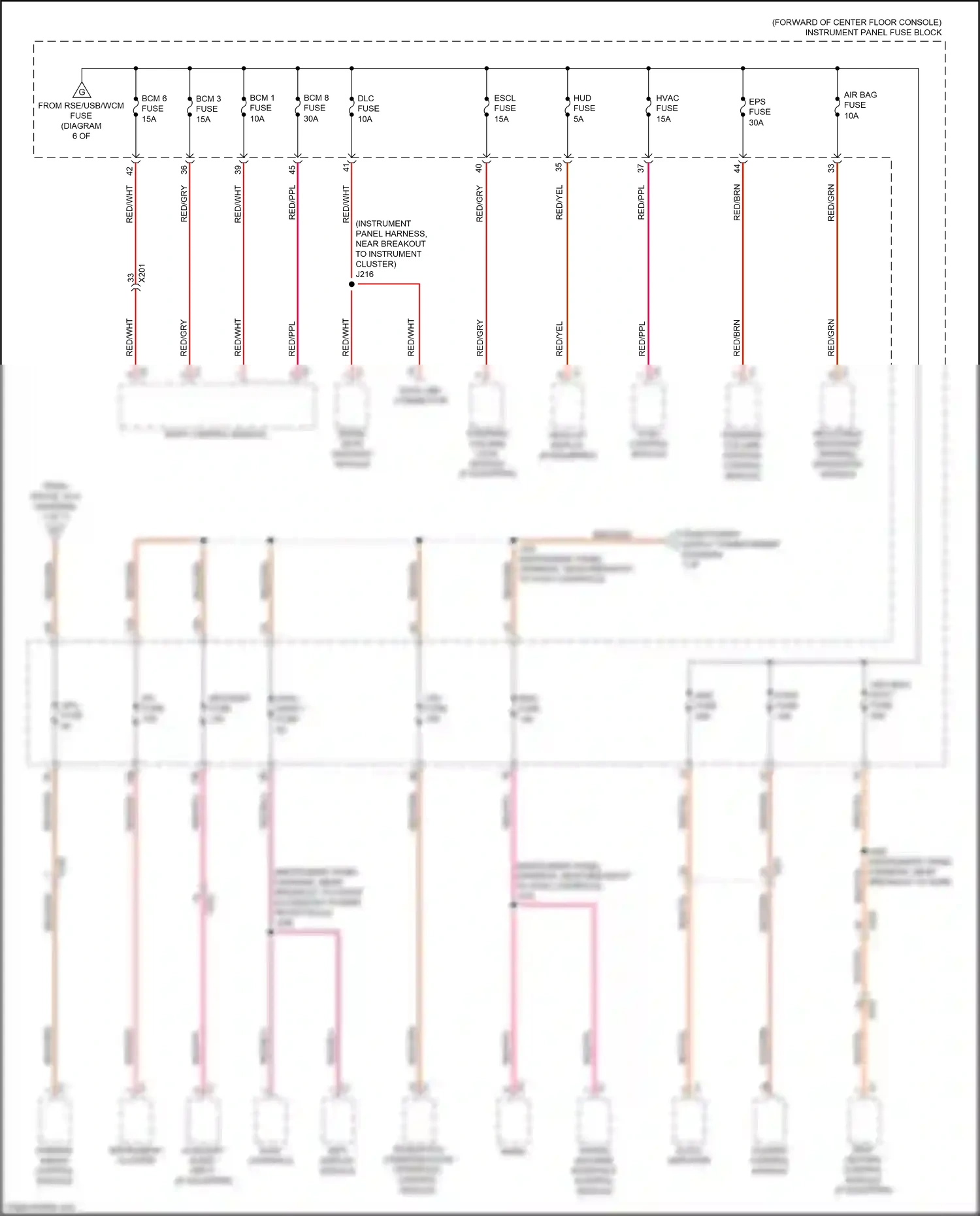 Cadillac XT5 I (2016-2019) steering column lock module wiring diagram  (4 of 4)