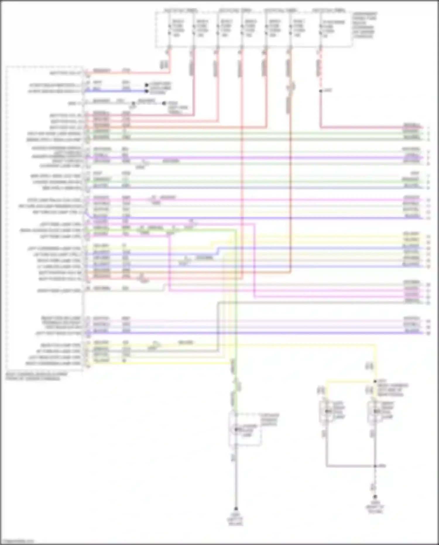 XT6 Cadillac I (2019-2024): Exterior lamps circuit (1 of 5)