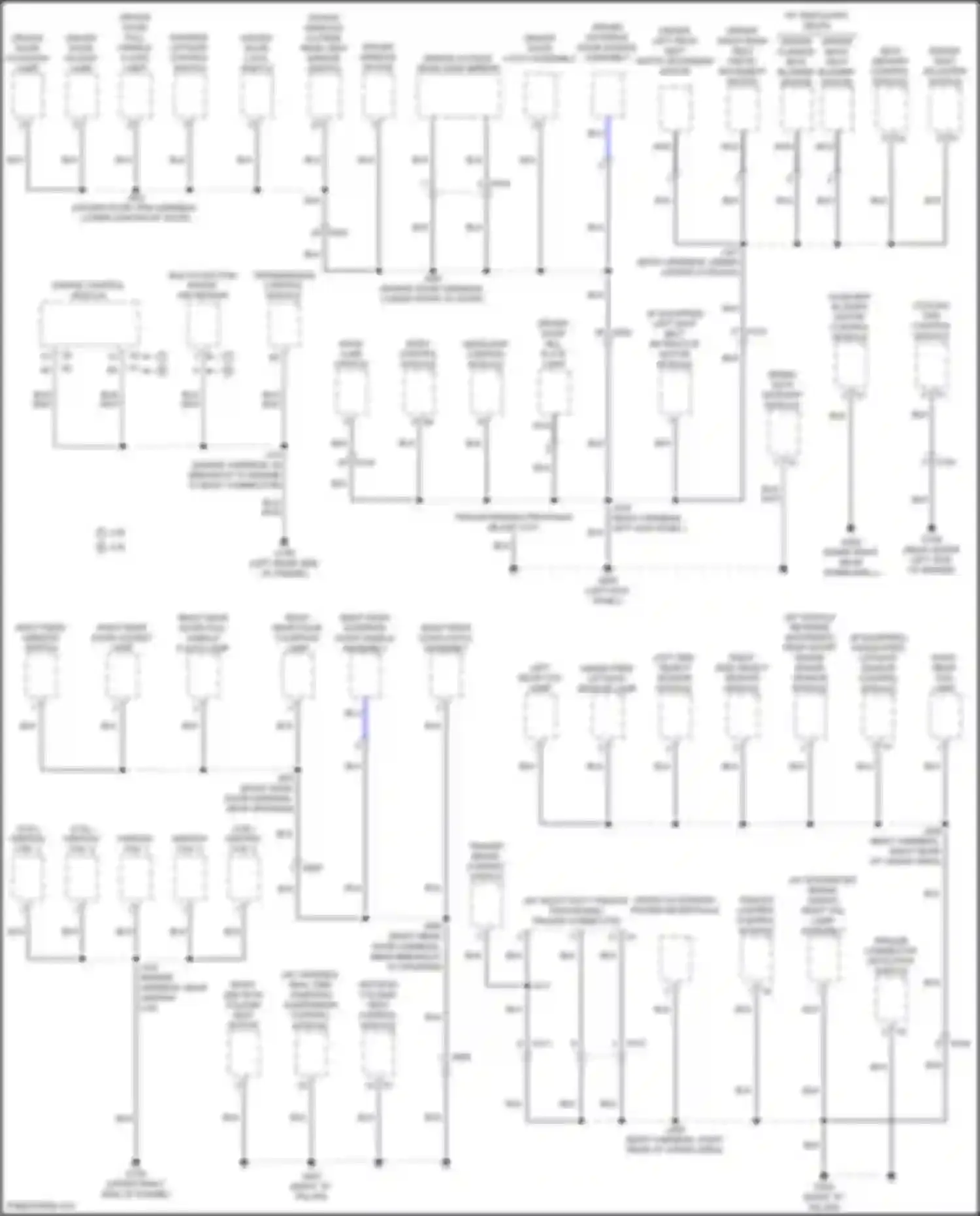 XT6 Cadillac I (2019-2024): Ground distribution circuit (2 of 5)