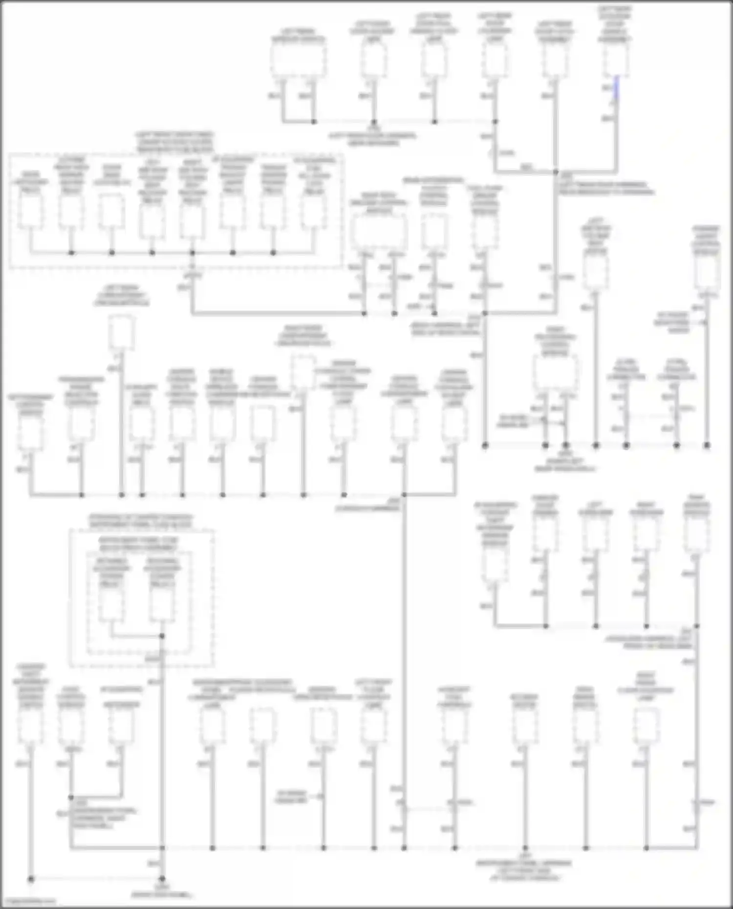 XT6 Cadillac I (2019-2024): Ground distribution circuit (5 of 5)