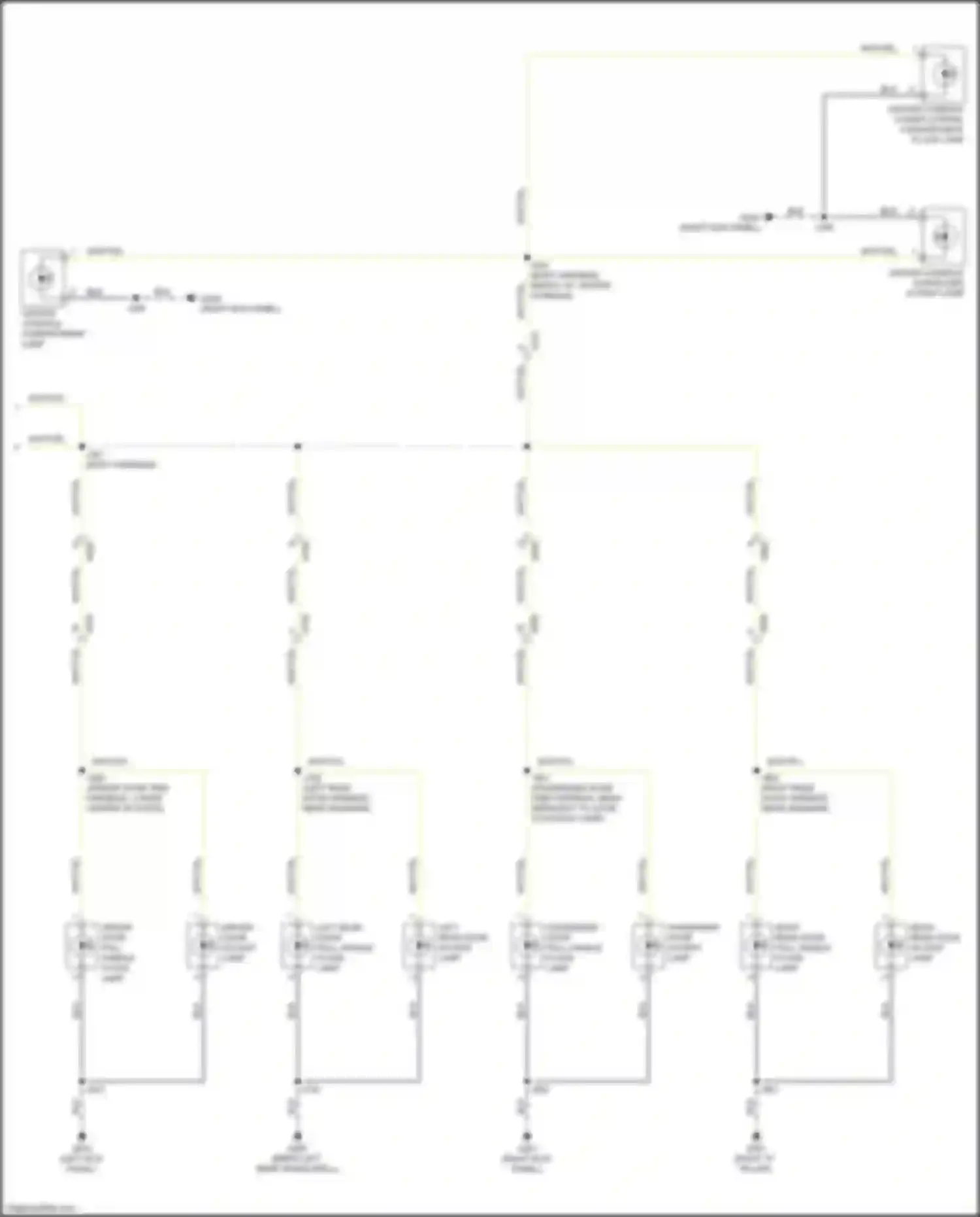 XT6 Cadillac I (2019-2024): Courtesy lamps circuit (4 of 4)