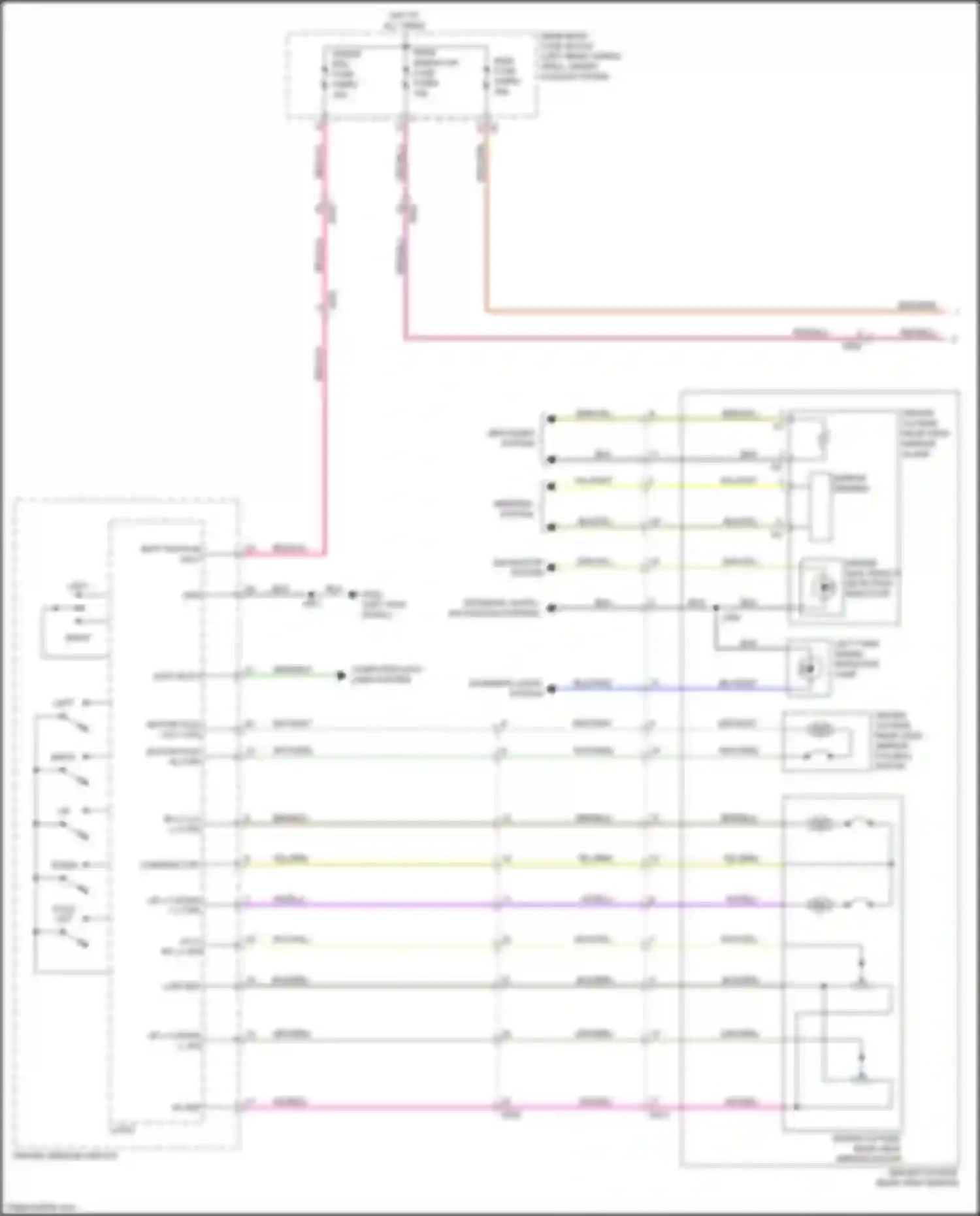 XT6 Cadillac I (2019-2024): Memory mirrors circuit (1 of 2)