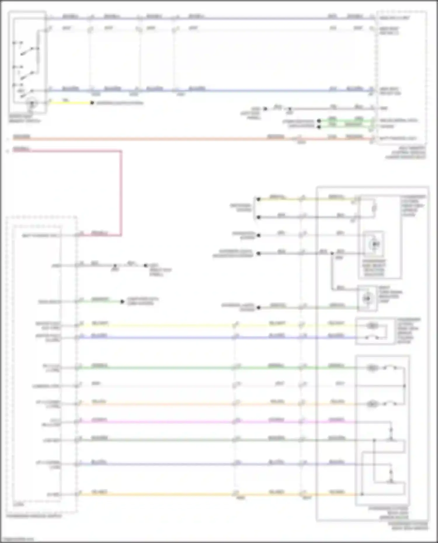 XT6 Cadillac I (2019-2024): Memory mirrors circuit (2 of 2)