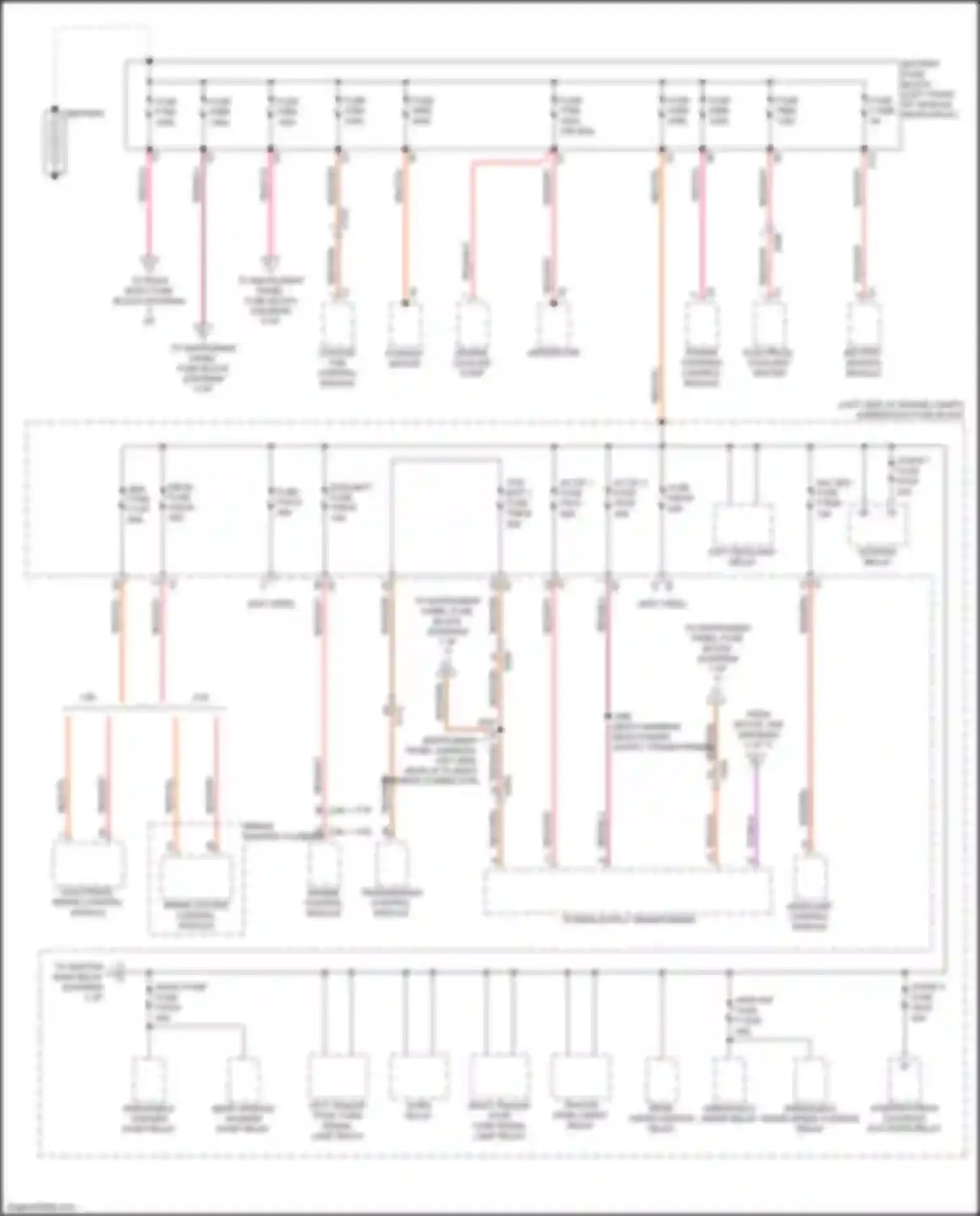 XT6 Cadillac I (2019-2024): Power distribution circuit (1 of 7)