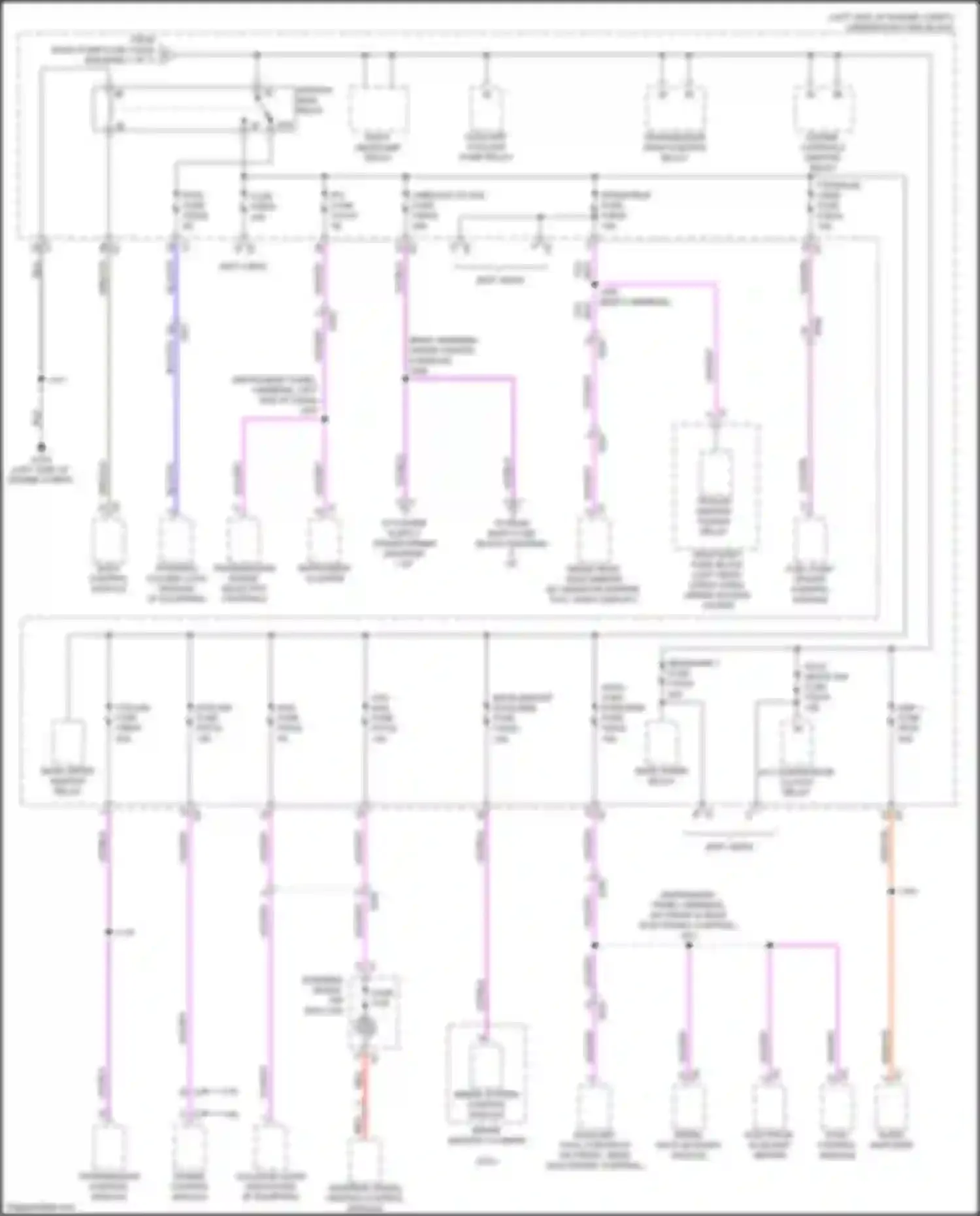 XT6 Cadillac I (2019-2024): Power distribution circuit (2 of 7)