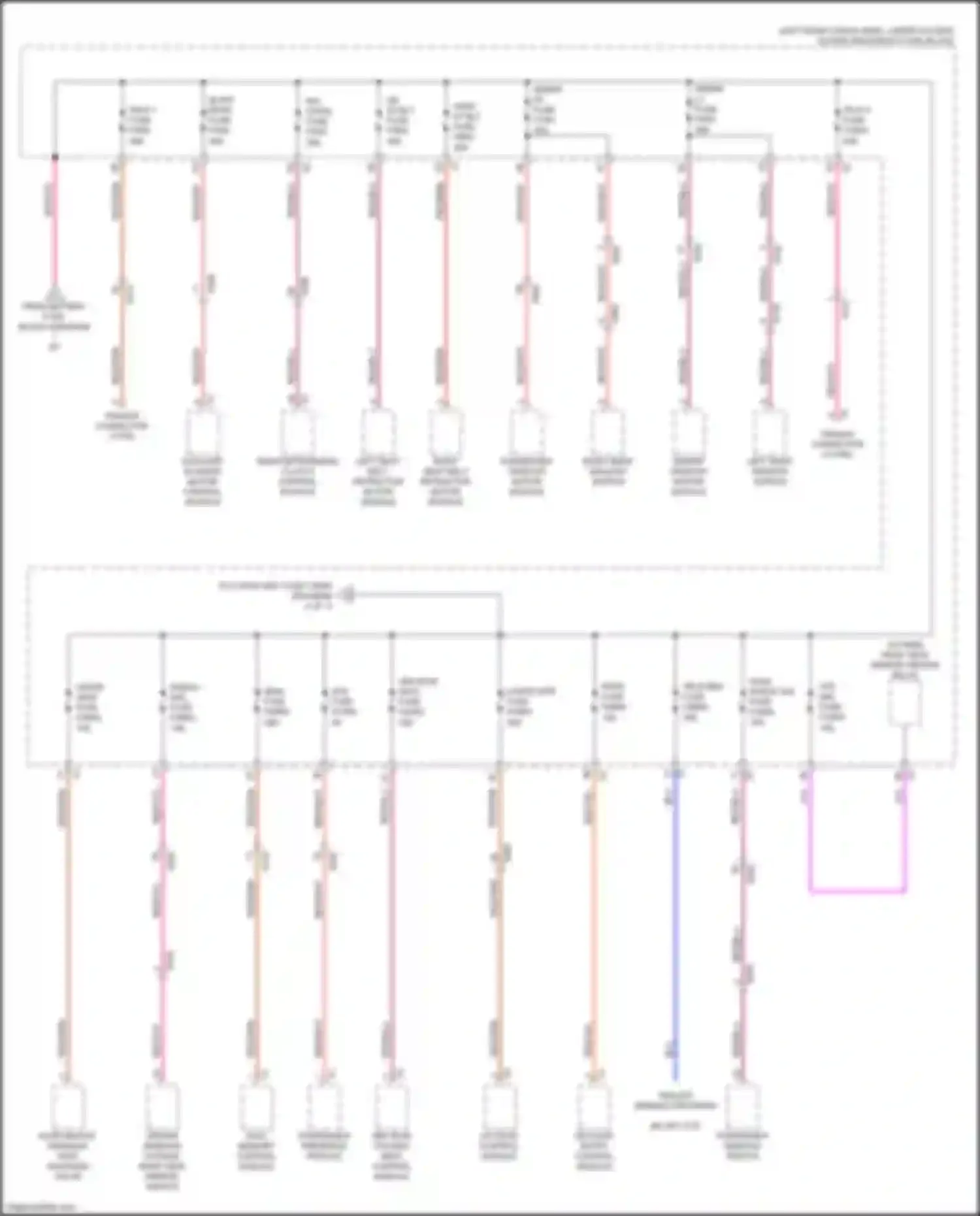 XT6 Cadillac I (2019-2024): Power distribution circuit (3 of 7)