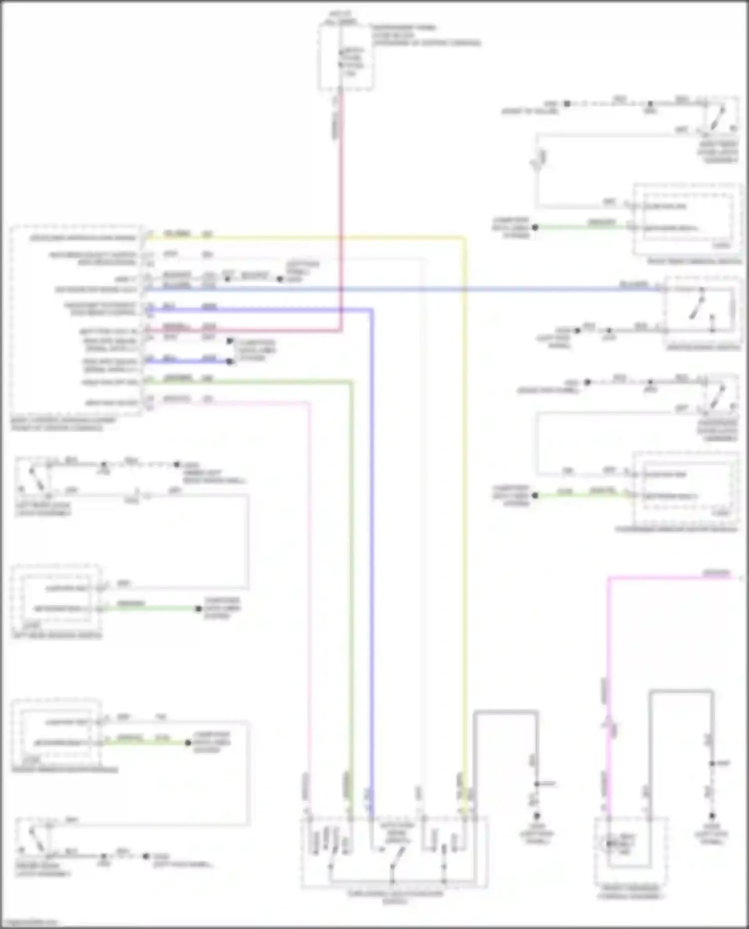 XT6 Cadillac I (2019-2024): Warning systems circuit (1 of 2)
