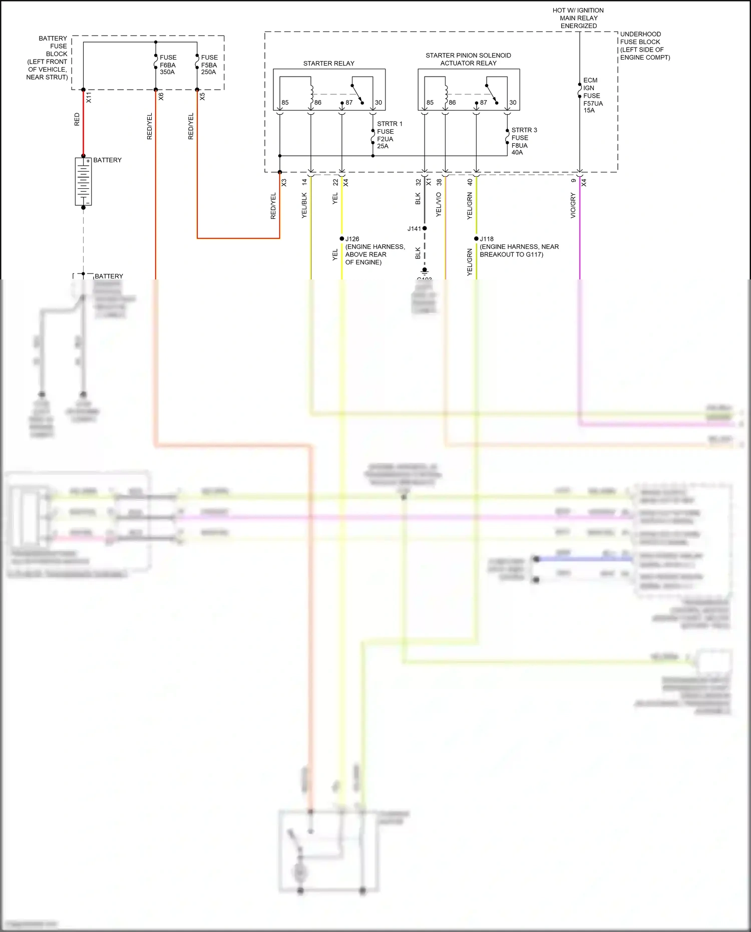 Cadillac XT6 I (2019-2024) battery sensor module wiring diagram  (5 of 5)