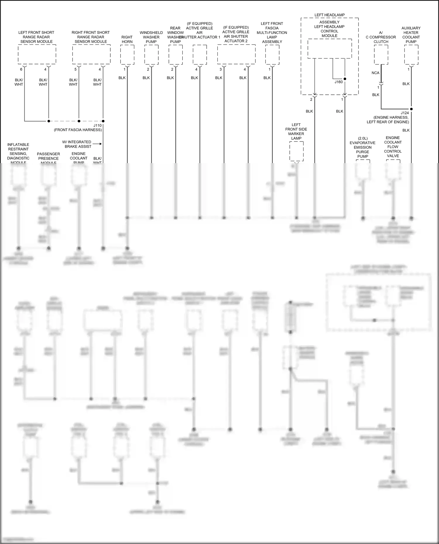 Cadillac XT6 I (2019-2024) battery sensor module wiring diagram  (3 of 5)
