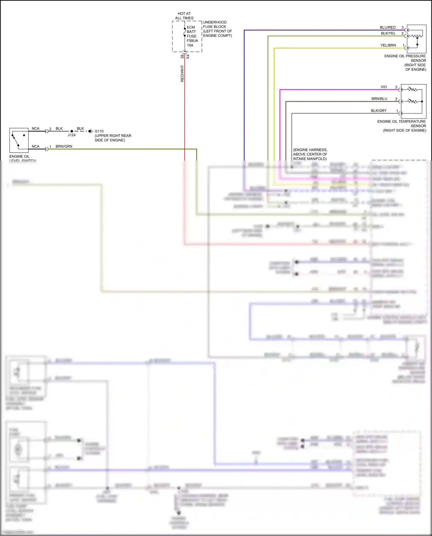 Cadillac XT6 I (2019-2024) "check engine" ind ctrl wiring diagram  (2 of 3)