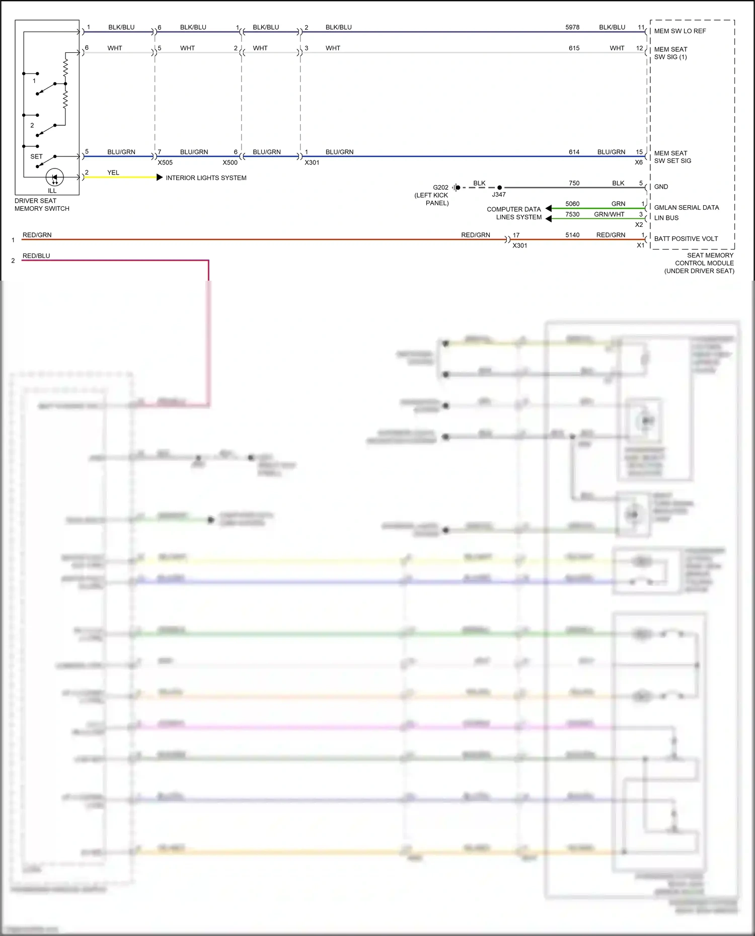 Cadillac XT6 I (2019-2024) common ctrl wiring diagram  (2 of 2)