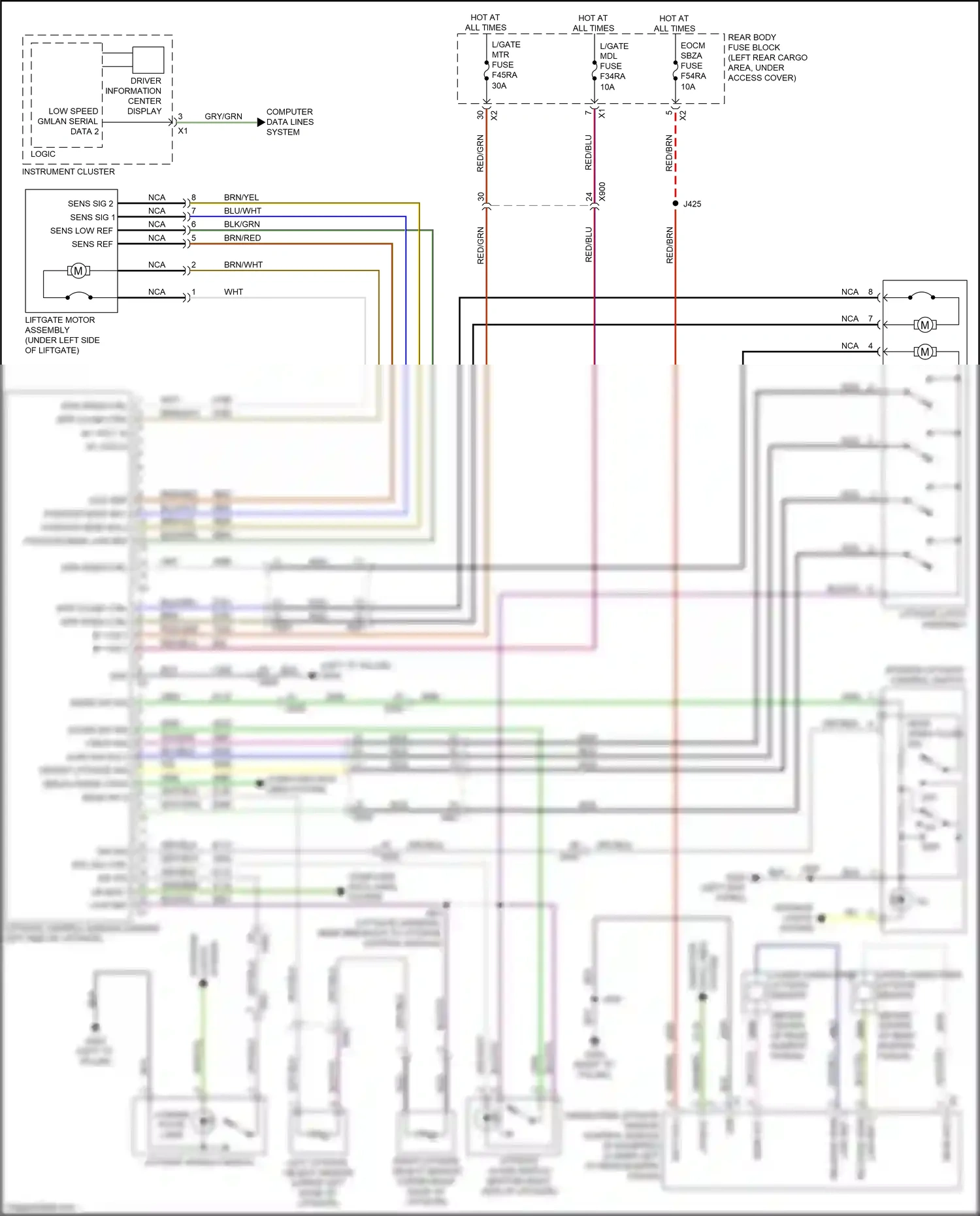 Cadillac XT6 I (2019-2024) computer data lines system wiring diagram  (39 of 106)
