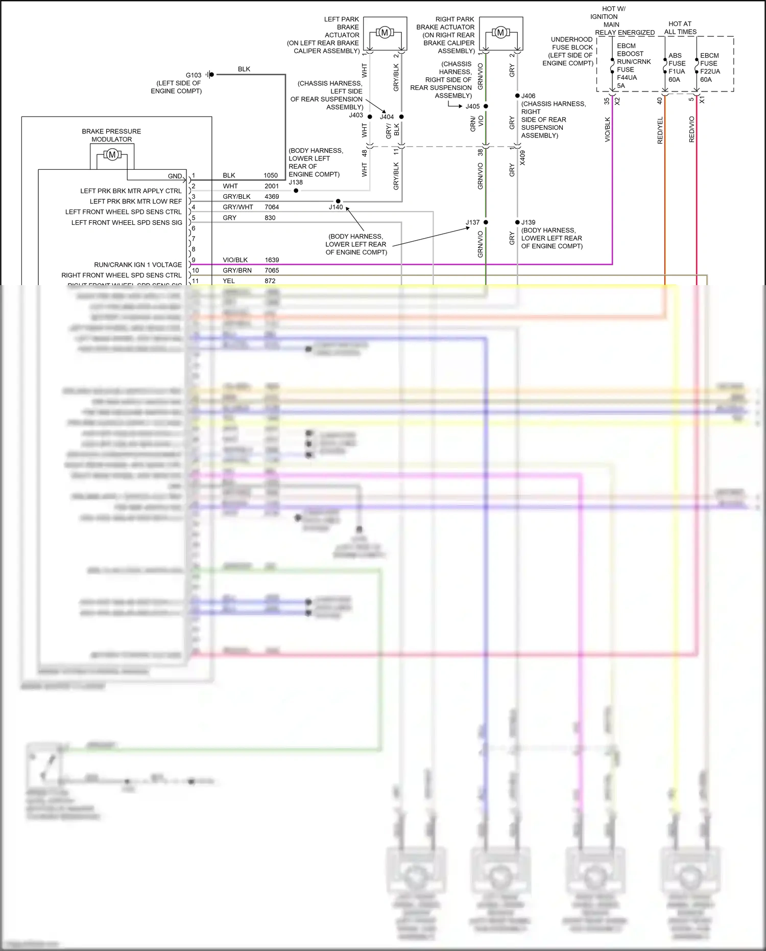 Cadillac XT6 I (2019-2024) computer data lines system wiring diagram  (81 of 106)