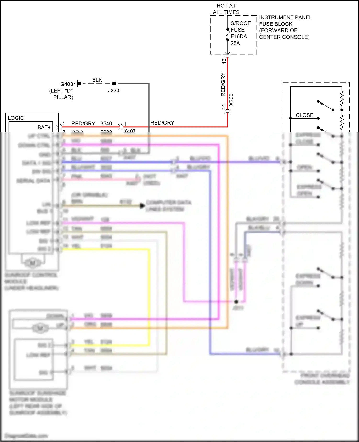 Cadillac XT6 I (2019-2024) computer data lines system wiring diagram  (28 of 106)