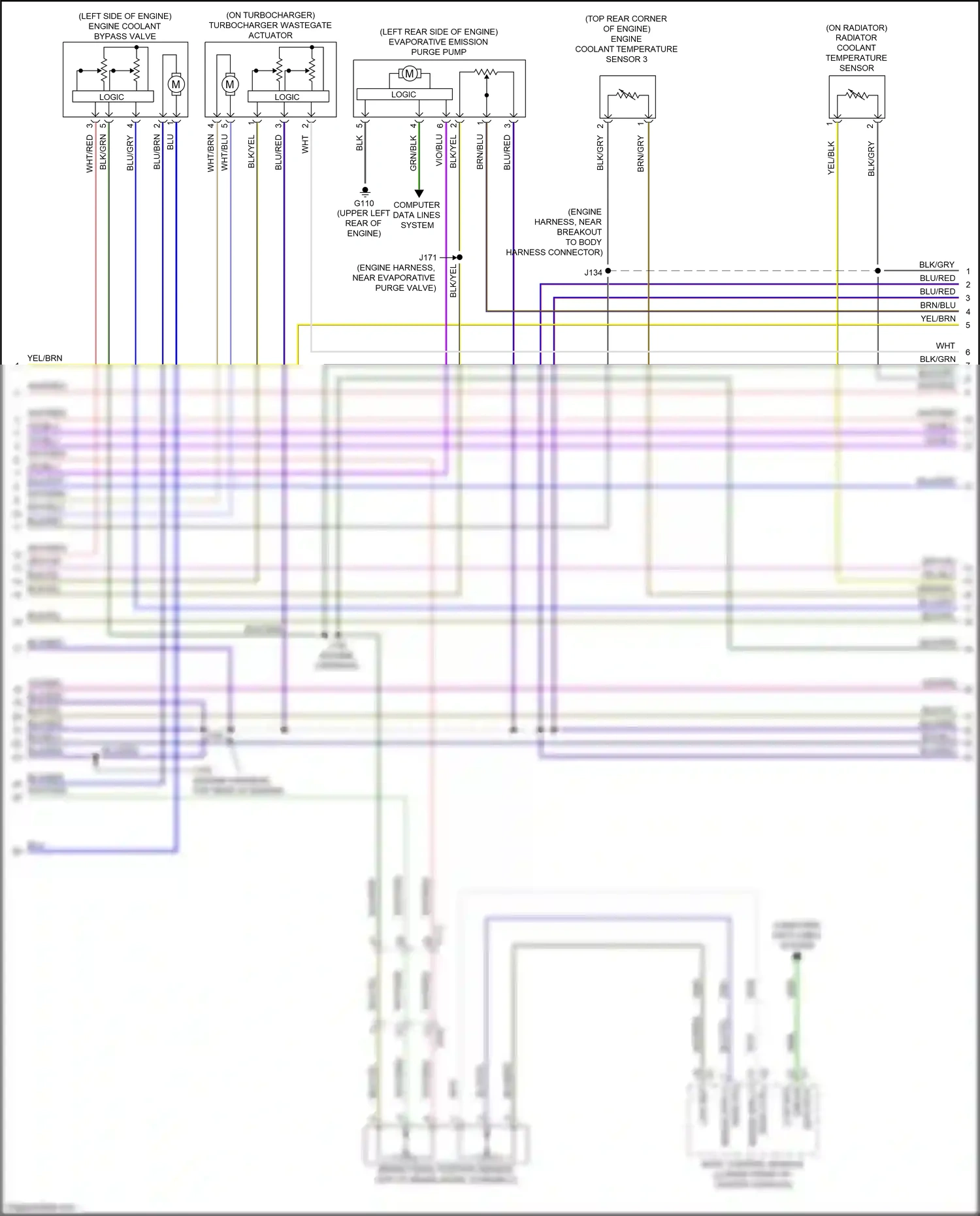 Cadillac XT6 I (2019-2024) computer data lines system wiring diagram  (99 of 106)