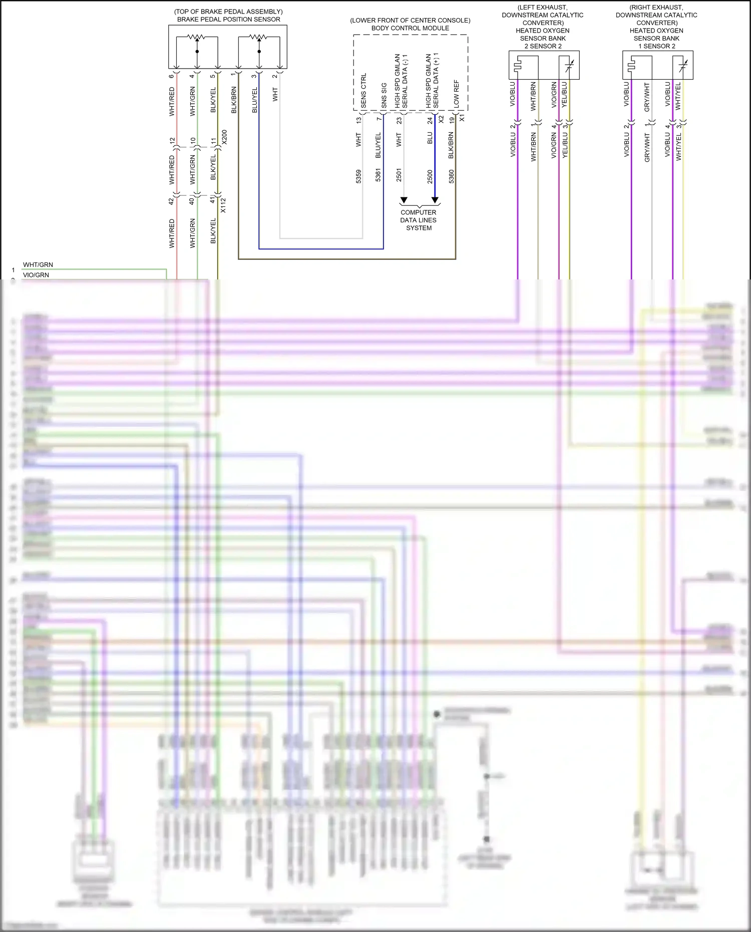 Cadillac XT6 I (2019-2024) computer data lines system wiring diagram  (105 of 106)