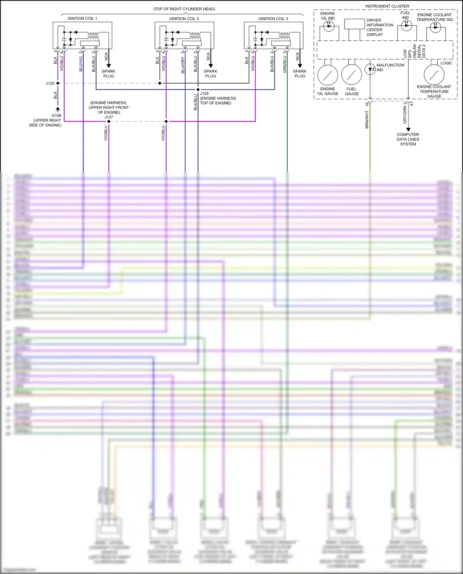 Cadillac XT6 I (2019-2024) computer data lines system wiring diagram  (104 of 106)