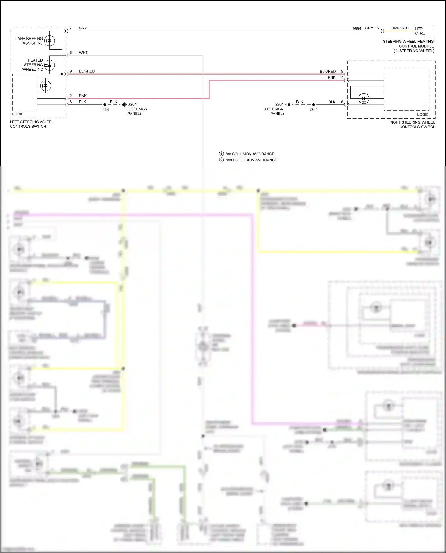 Cadillac XT6 I (2019-2024) instrument panel multi-function switch 2 wiring diagram  (4 of 7)