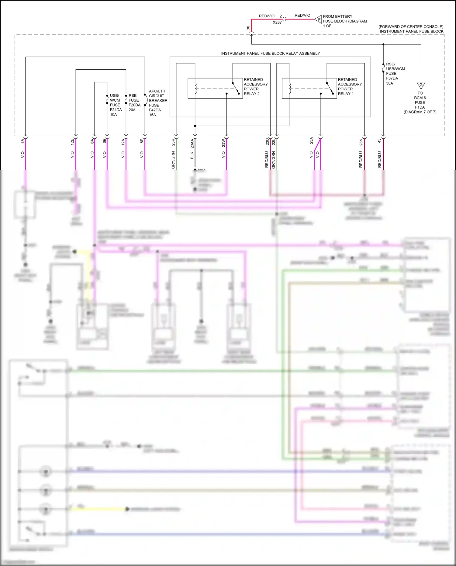 Cadillac XT6 I (2019-2024) keyless entry control module wiring diagram  (8 of 10)