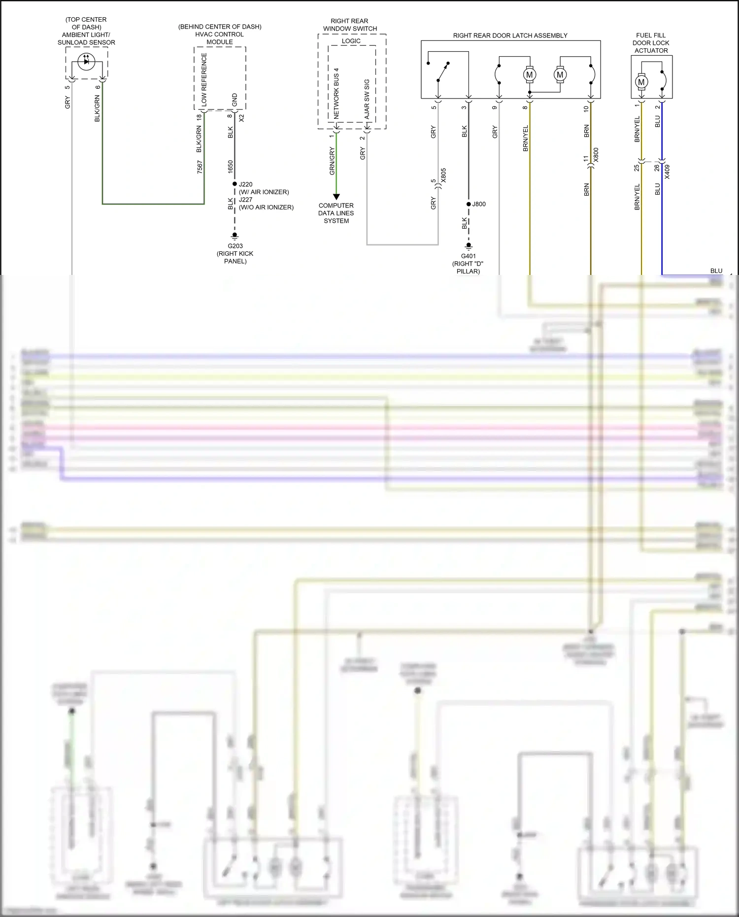 Cadillac XT6 I (2019-2024) low reference wiring diagram  (2 of 3)