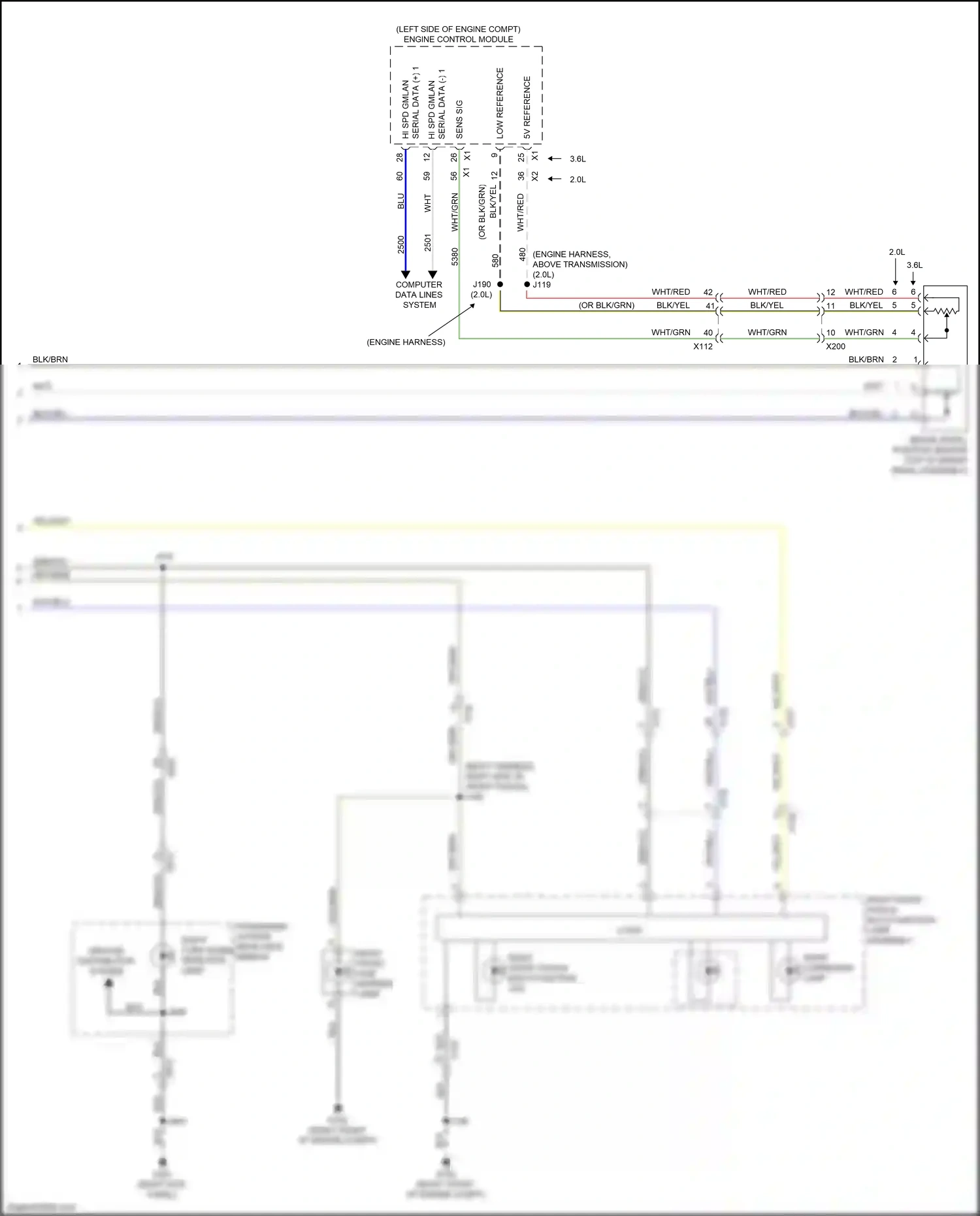 Cadillac XT6 I (2019-2024) low reference wiring diagram  (1 of 3)