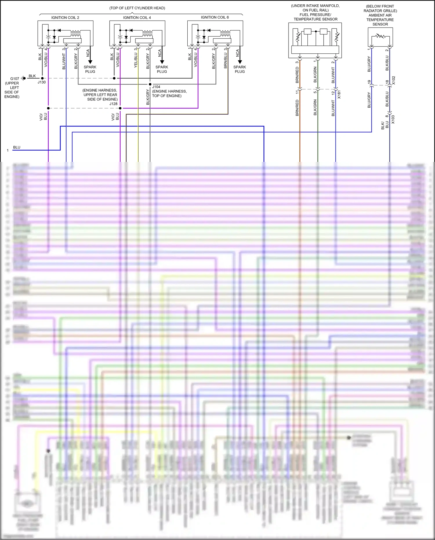 Cadillac XT6 I (2019-2024) skip/shift sol ctrl wiring diagram  (1 of 1)