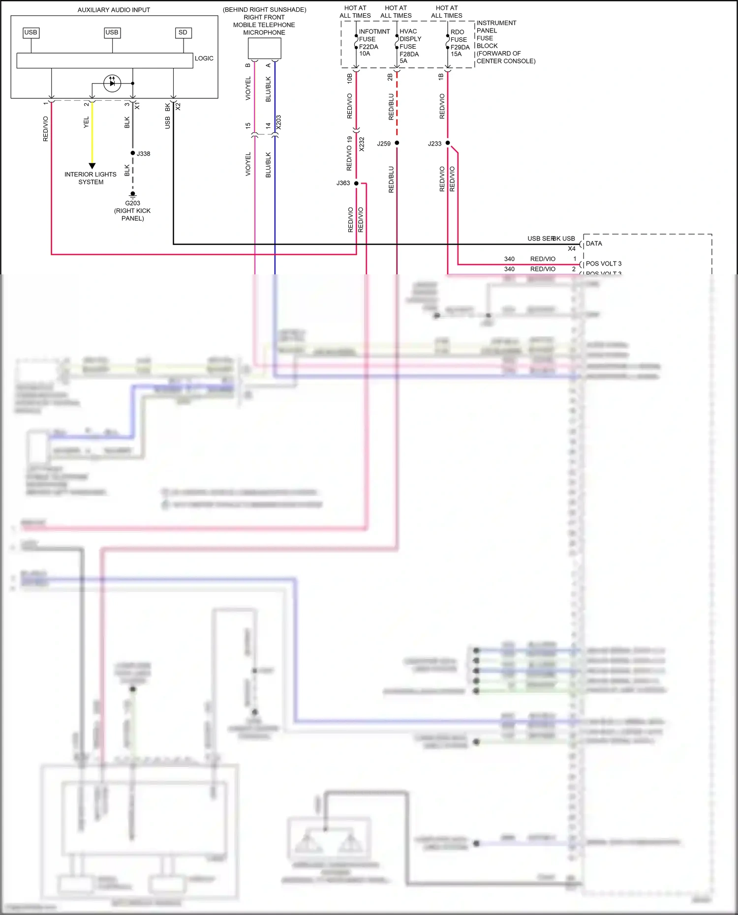 Cadillac XT6 I (2019-2024) telematics communication interface control module wiring diagram  (4 of 7)