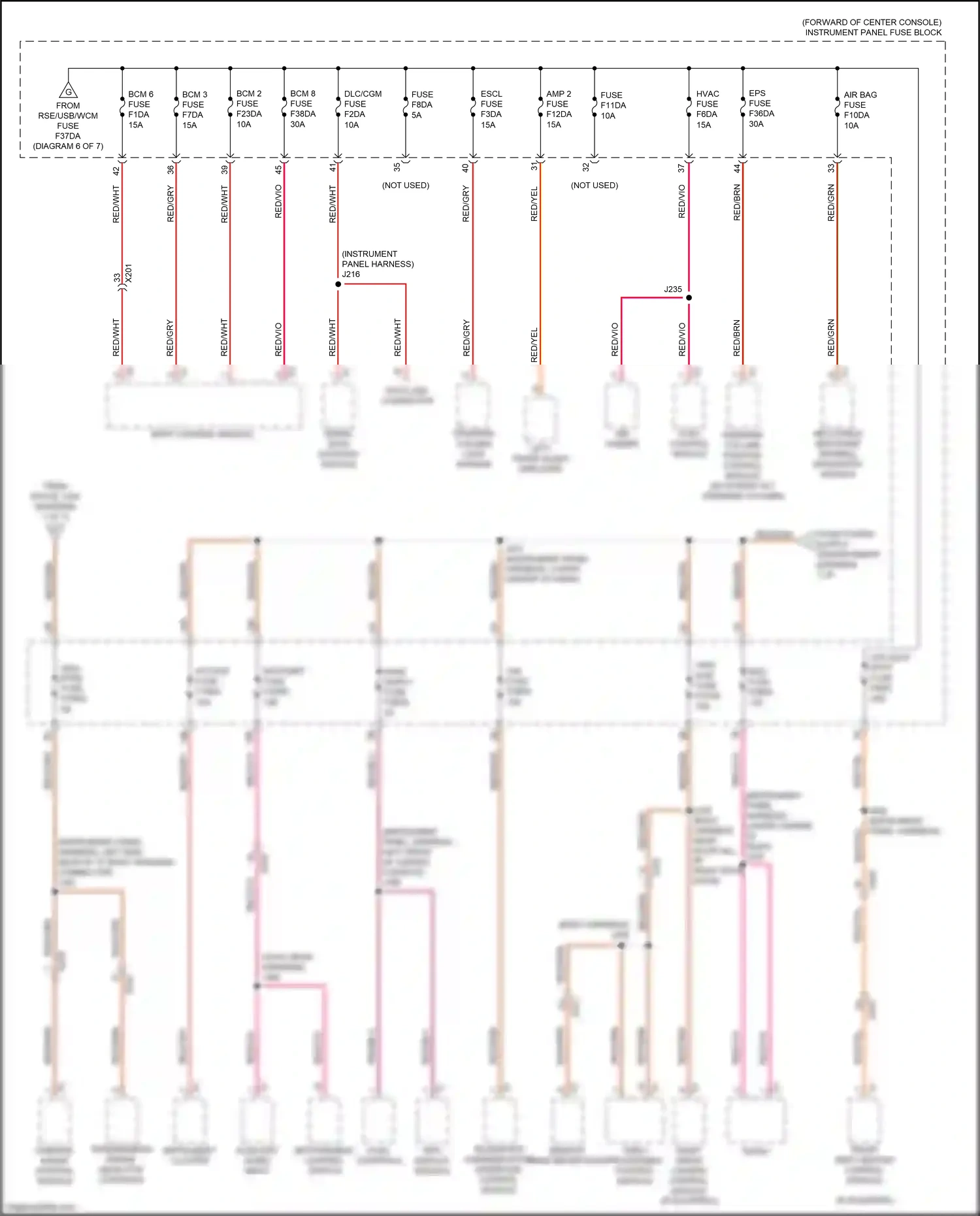 Cadillac XT6 I (2019-2024) video processing control module wiring diagram  (4 of 4)
