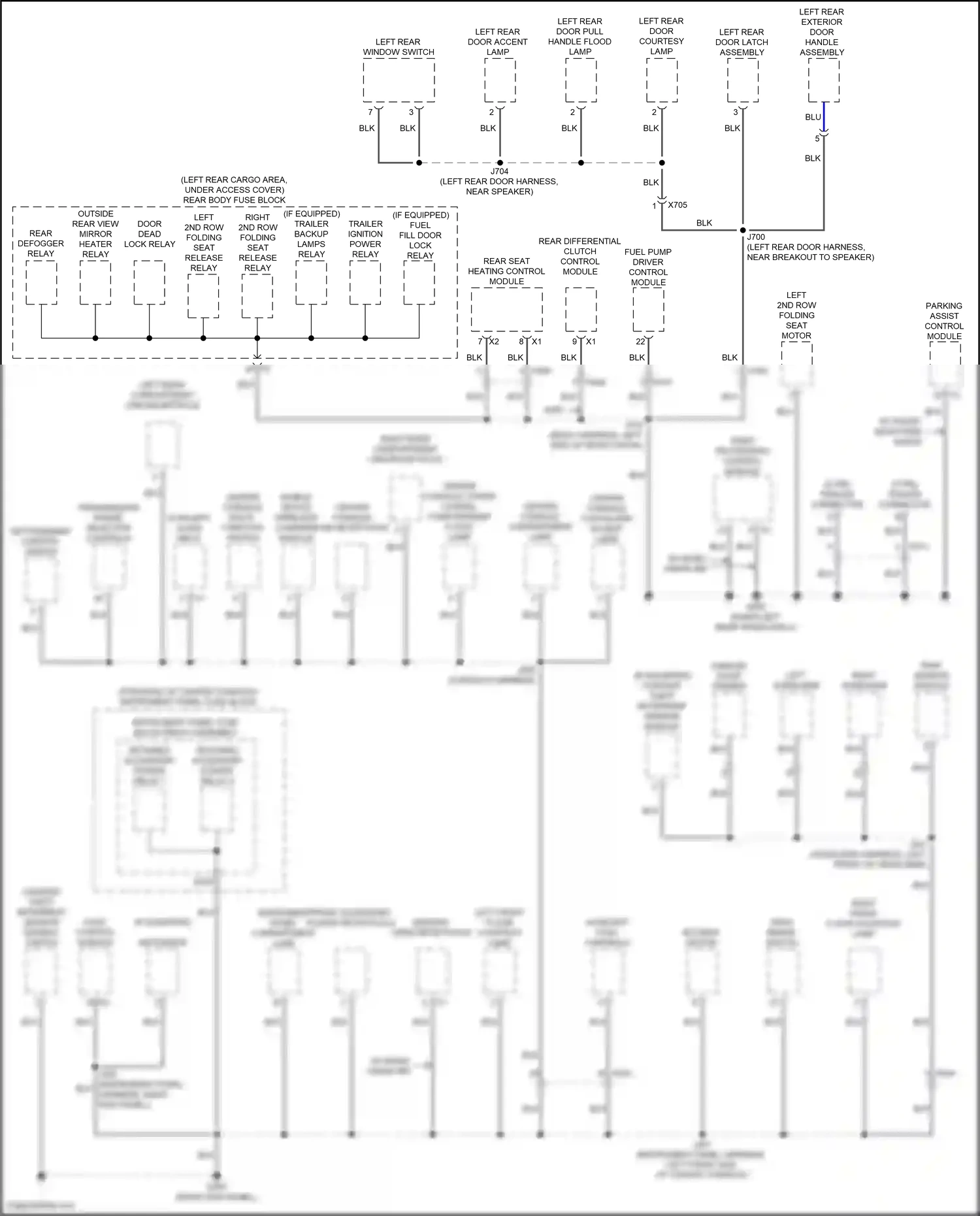 Cadillac XT6 I (2019-2024) video processing control module wiring diagram  (3 of 4)