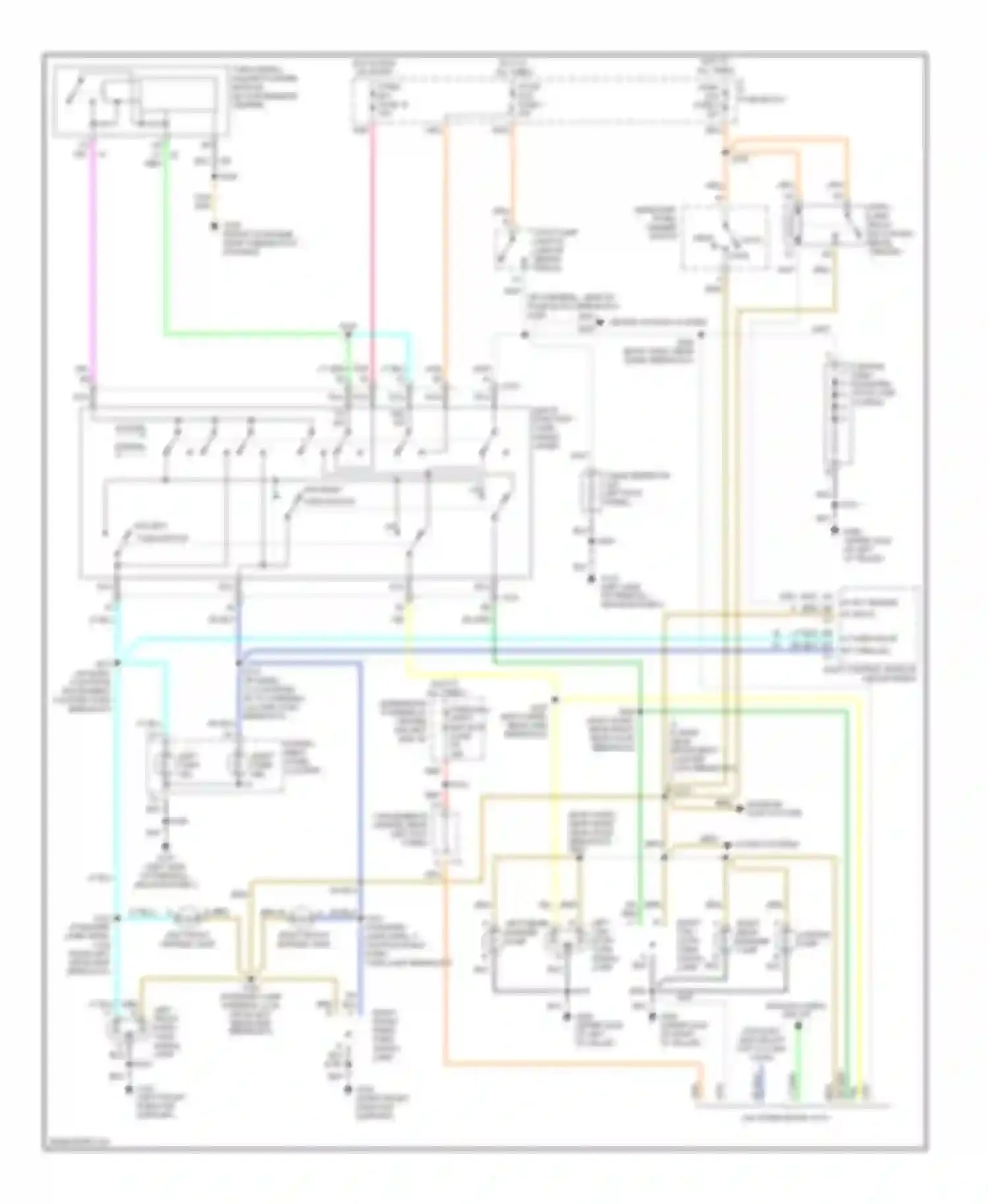 Astro Chevrolet I (1985-2005): Exterior lamps circuit