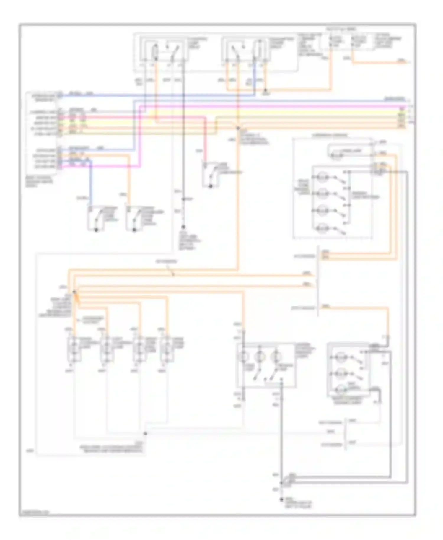 Astro Chevrolet I (1985-2005): Courtesy lamps circuit (1 of 2)