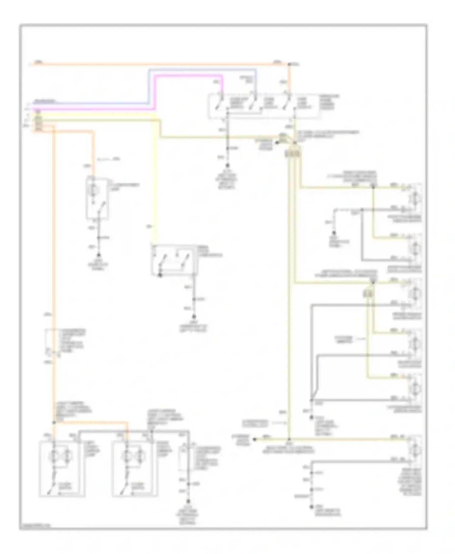 Astro Chevrolet I (1985-2005): Courtesy lamps circuit (2 of 2)