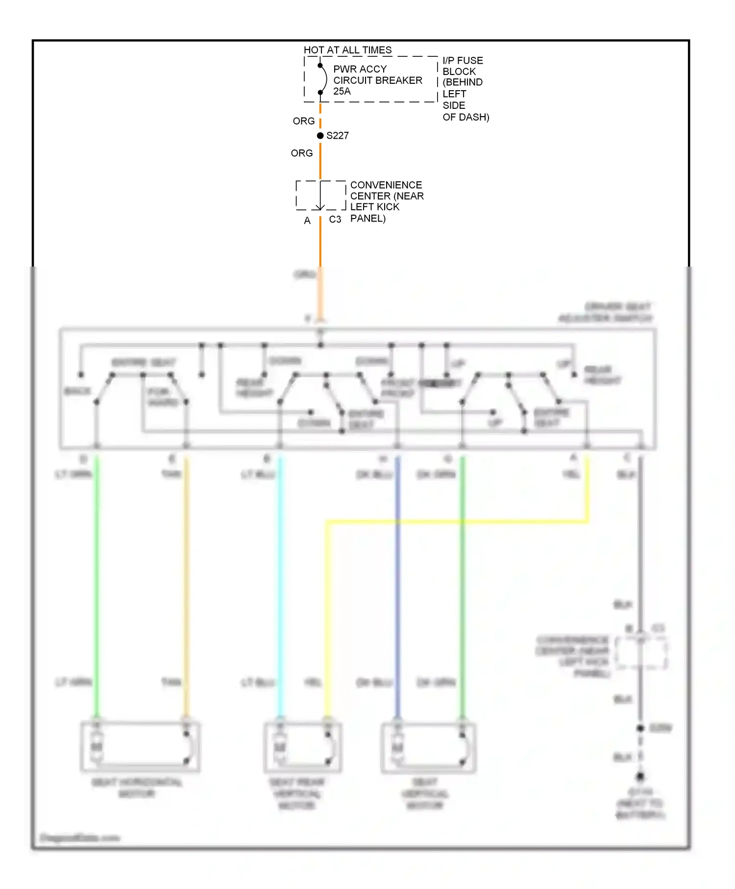 Chevrolet Astro I (1985-2005) down down wiring diagram  (1 of 1)