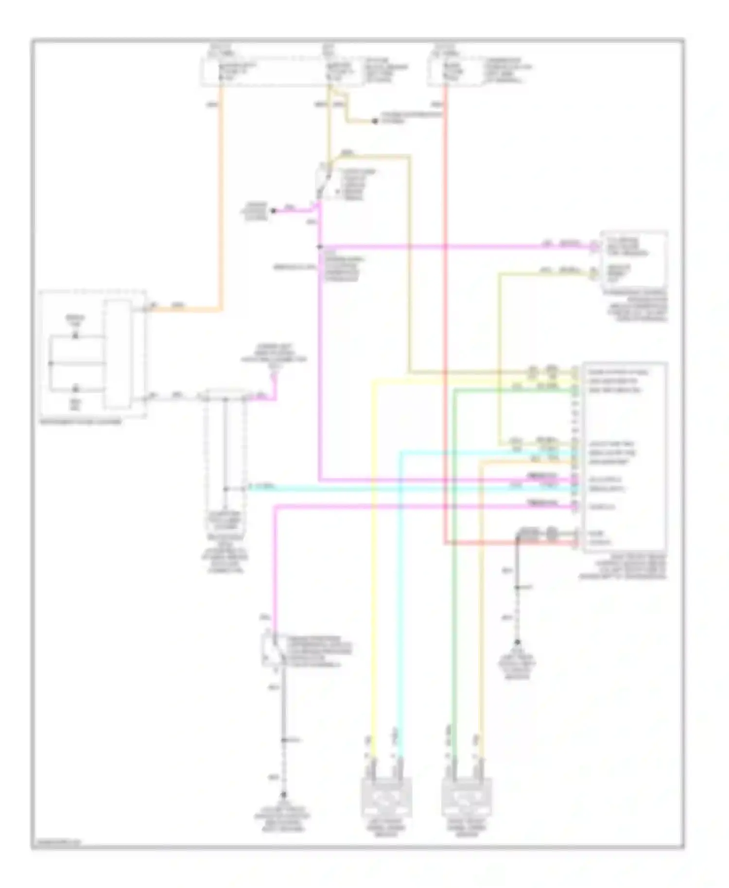 Wiring diagram fuse output lf whl spd sens ret rf whl spd sens sig for Chevrolet Astro I (1985-2005) (1 of 1)