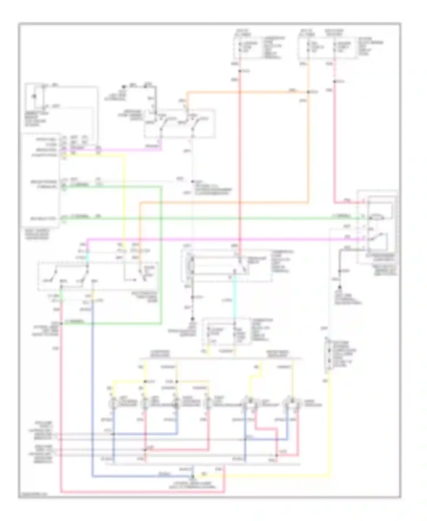 Wiring diagram gauges fuse 4 for Chevrolet Astro I (1985-2005) (3 of 4)