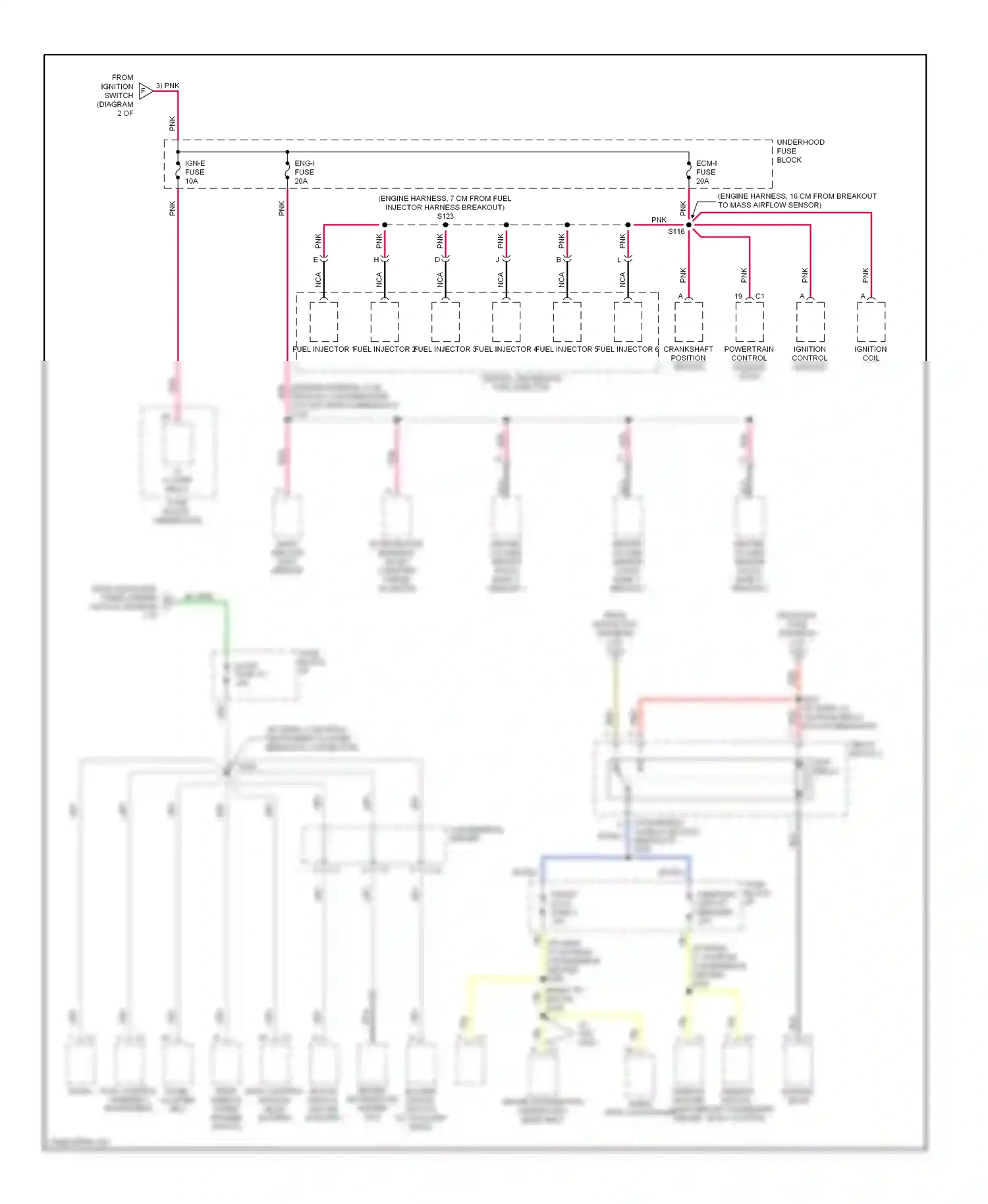 Chevrolet Astro I (1985-2005) ignition control module powertrain control module (pcm) wiring diagram  (1 of 1)