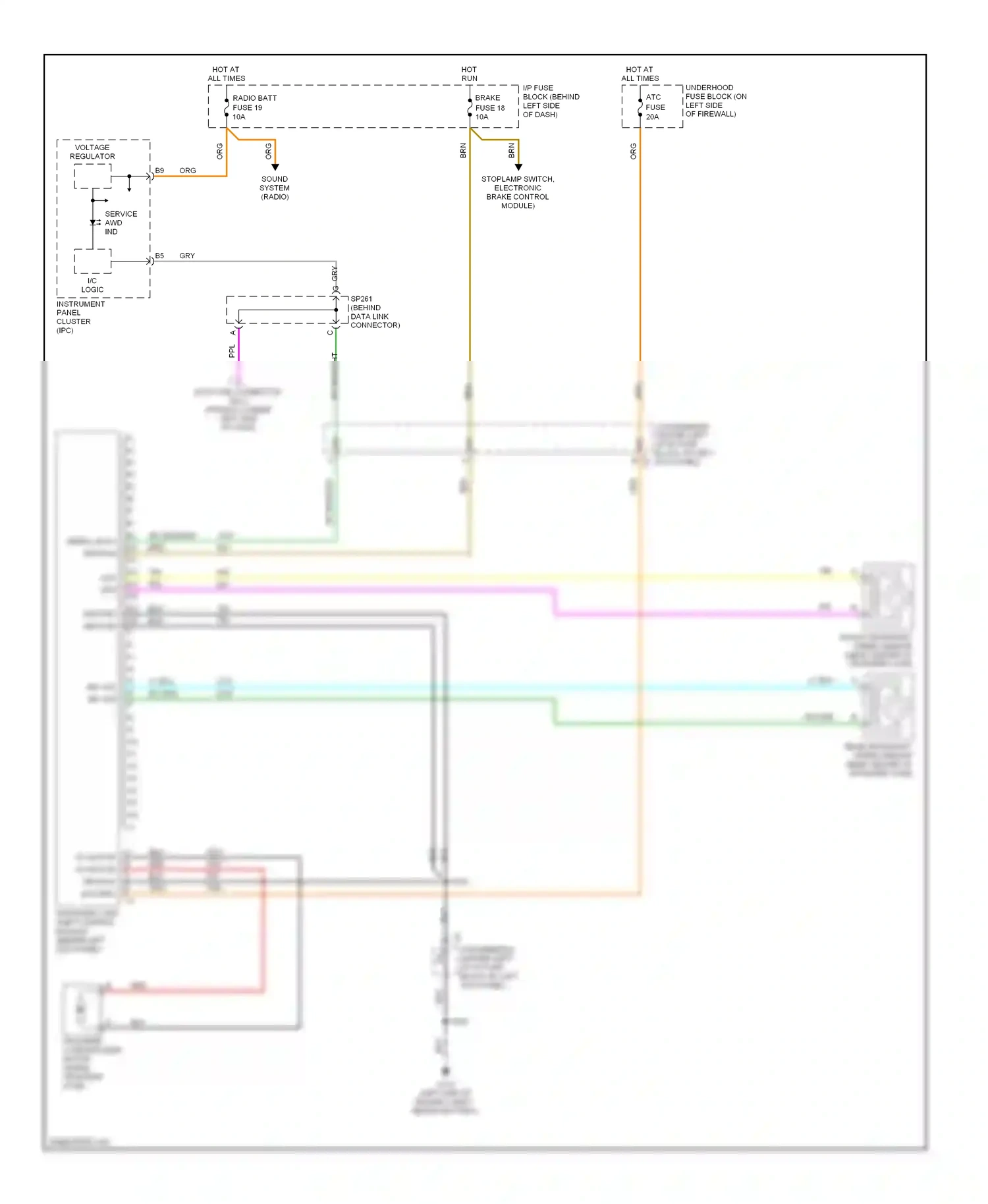 Chevrolet Astro I (1985-2005) transfer case encoder motor (inside transfer case) wiring diagram  (1 of 1)