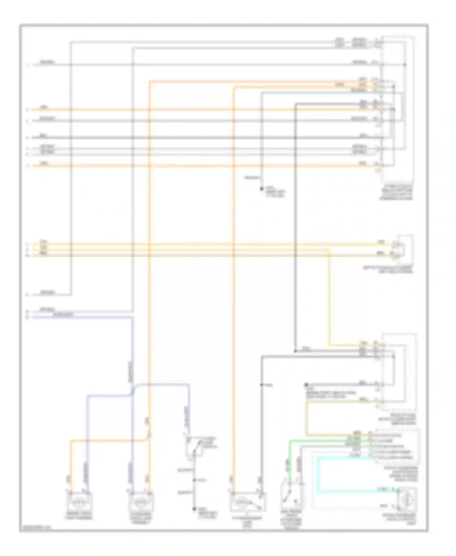 Avalanche Chevrolet I (2001-2006): Courtesy lamps circuit (3 of 3)