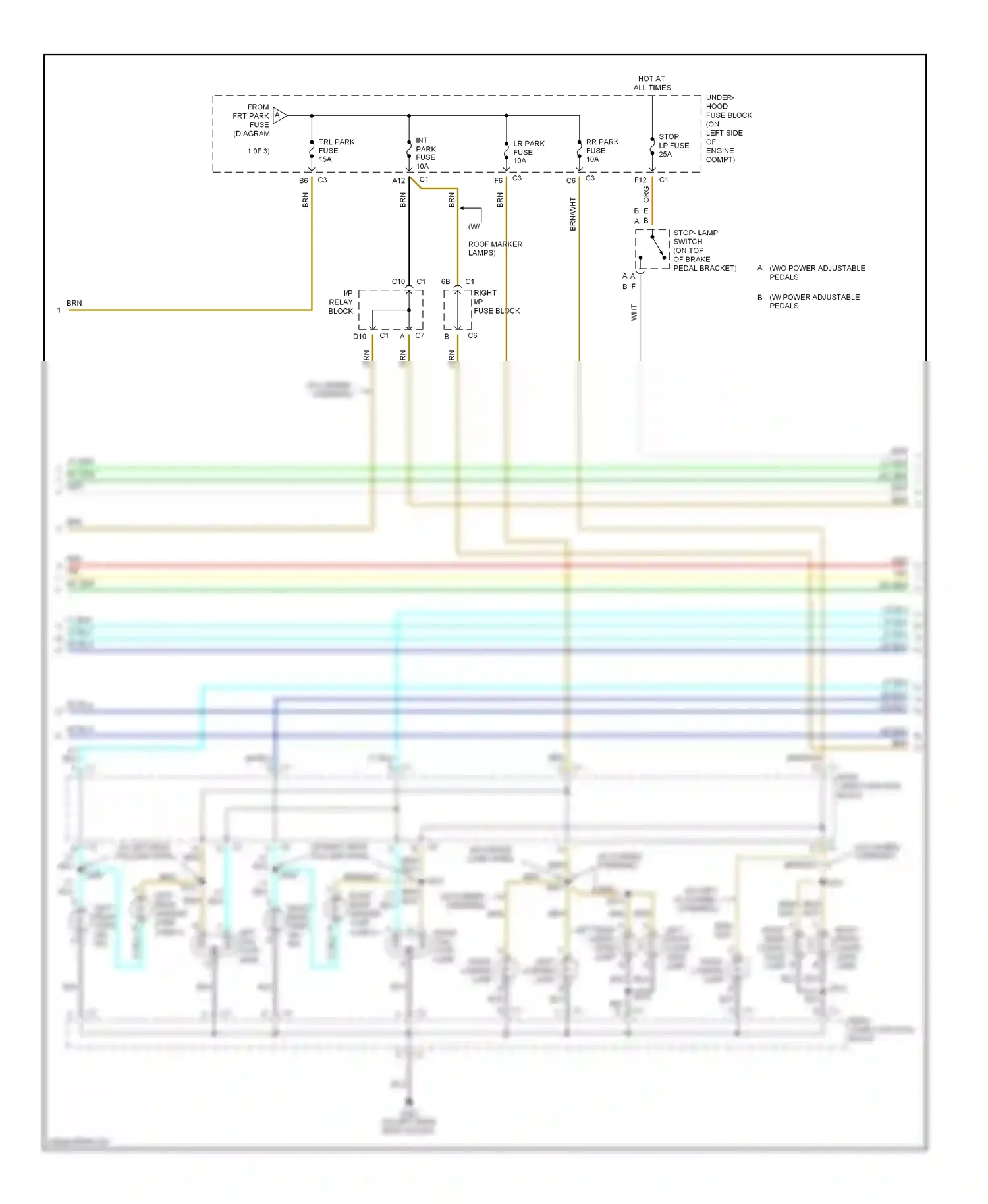 Chevrolet Avalanche I (2001-2006) blu wiring diagram  (4 of 13)