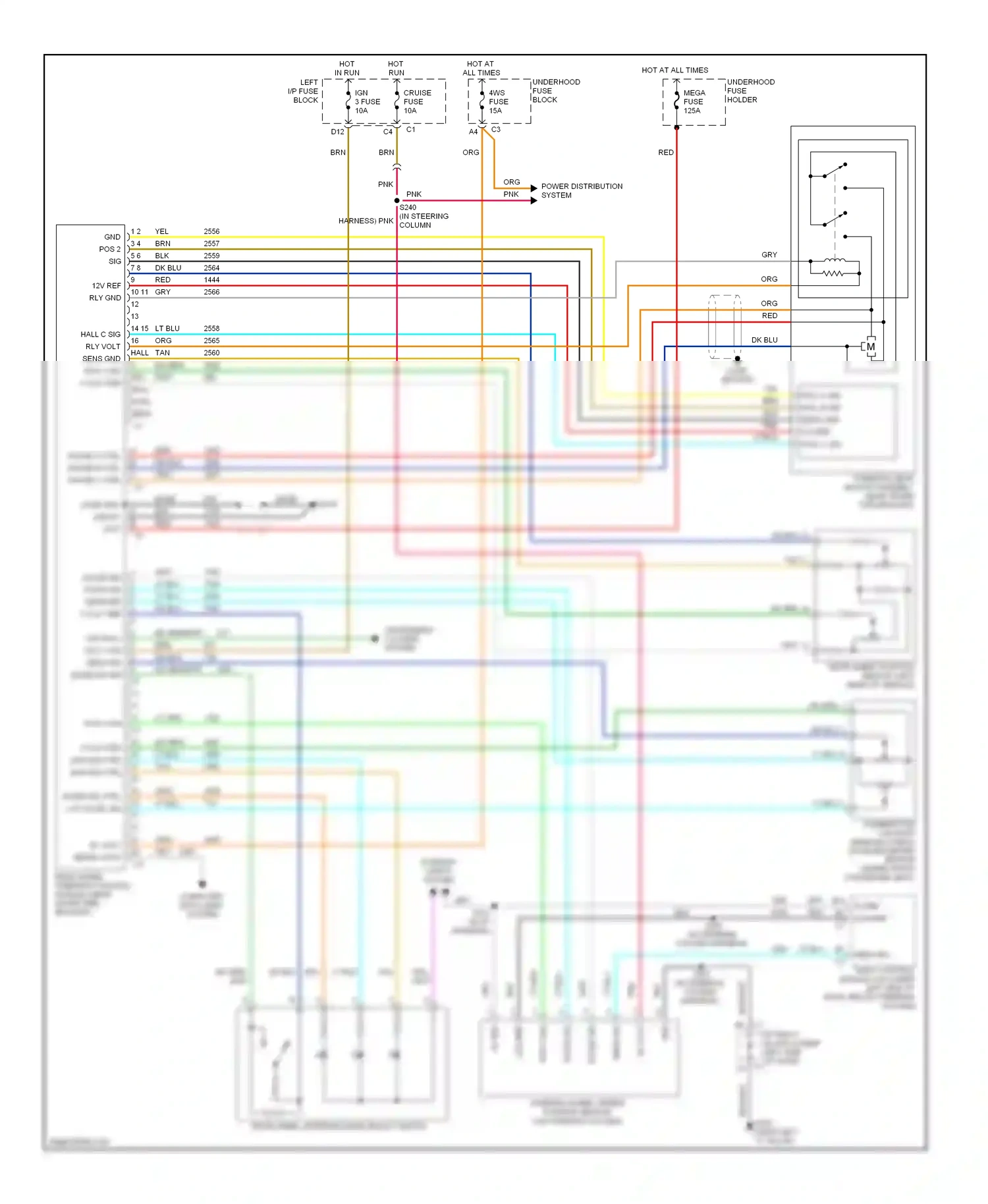Chevrolet Avalanche I (2001-2006) dk blu wiring diagram  (15 of 67)