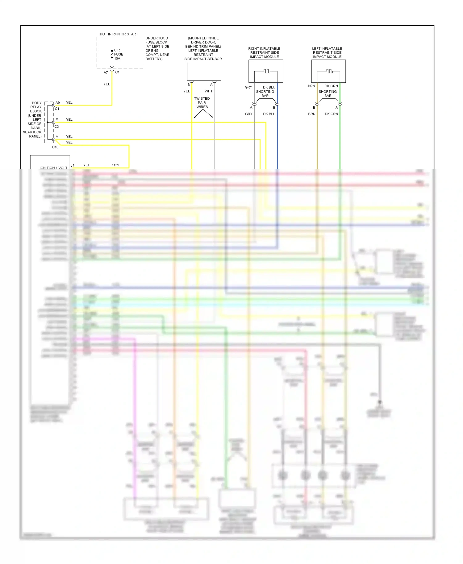 Chevrolet Avalanche I (2001-2006) dk blu wiring diagram  (65 of 67)