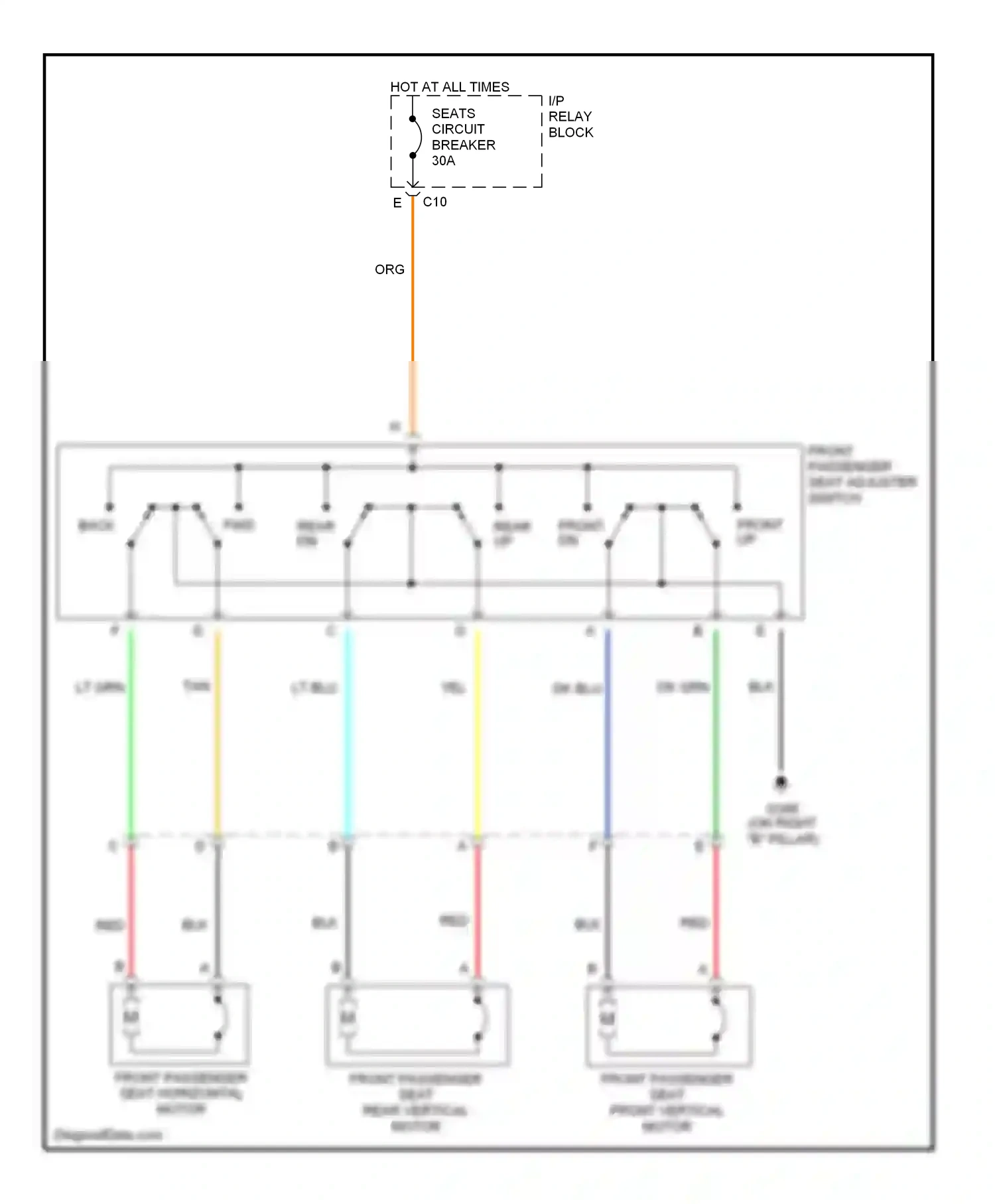 Chevrolet Avalanche I (2001-2006) dk blu wiring diagram  (48 of 67)