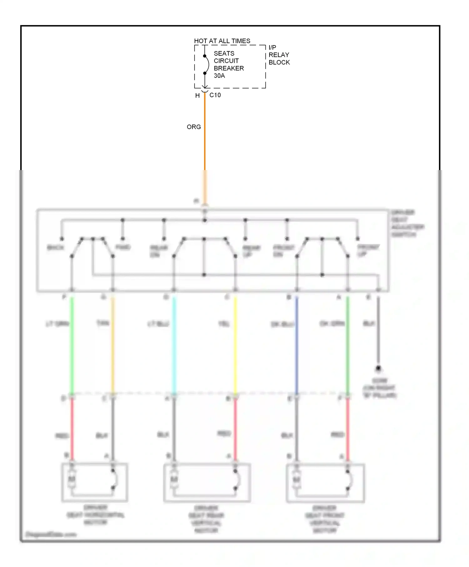 Chevrolet Avalanche I (2001-2006) dk blu wiring diagram  (42 of 67)