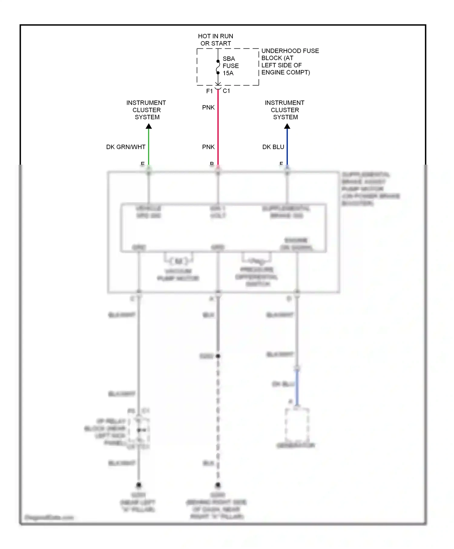 Chevrolet Avalanche I (2001-2006) dk blu wiring diagram  (10 of 67)